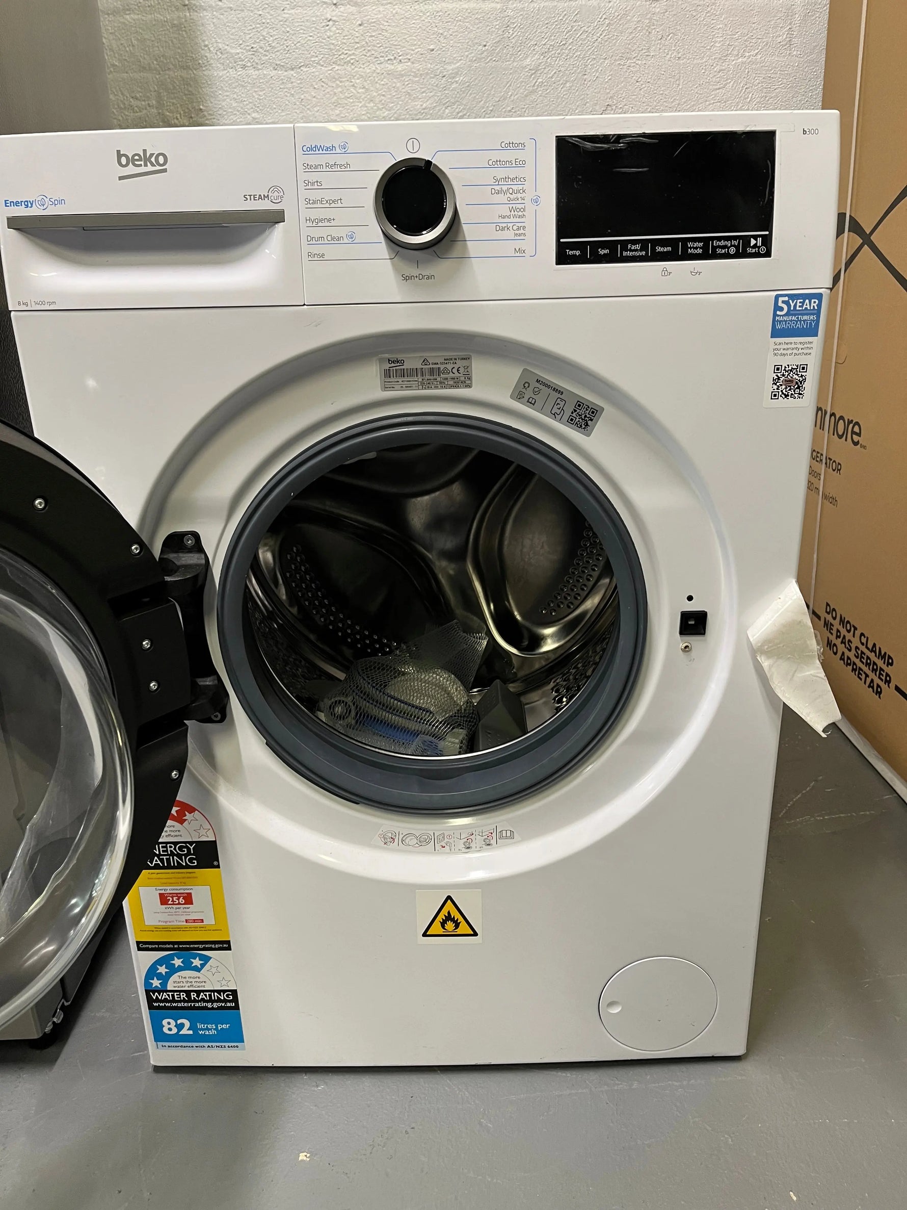 Factory seconds Hisense HRTF325S 326L Top Mount Fridge + Beko BFLB8010W 8kg Front Load Washing Machine Combo | ALEXANDRIA