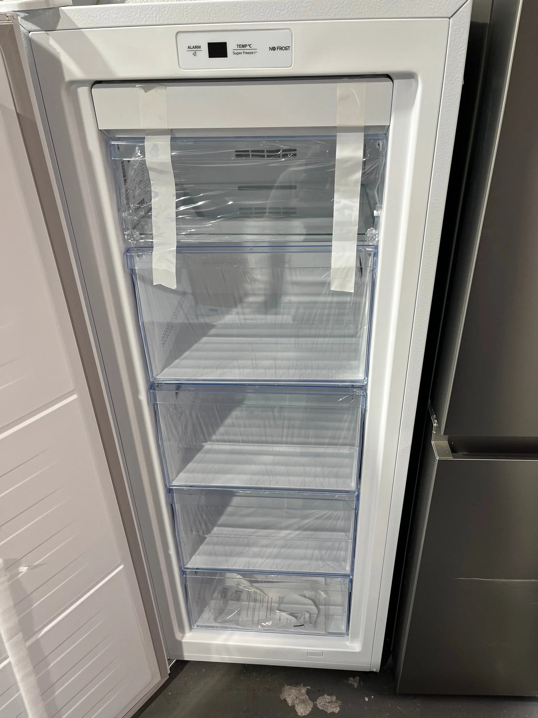 Factory seconds Hisense HRVF155 155L Upright Freezer – Frost Free, Compact Design, White | ALEXANDRIA