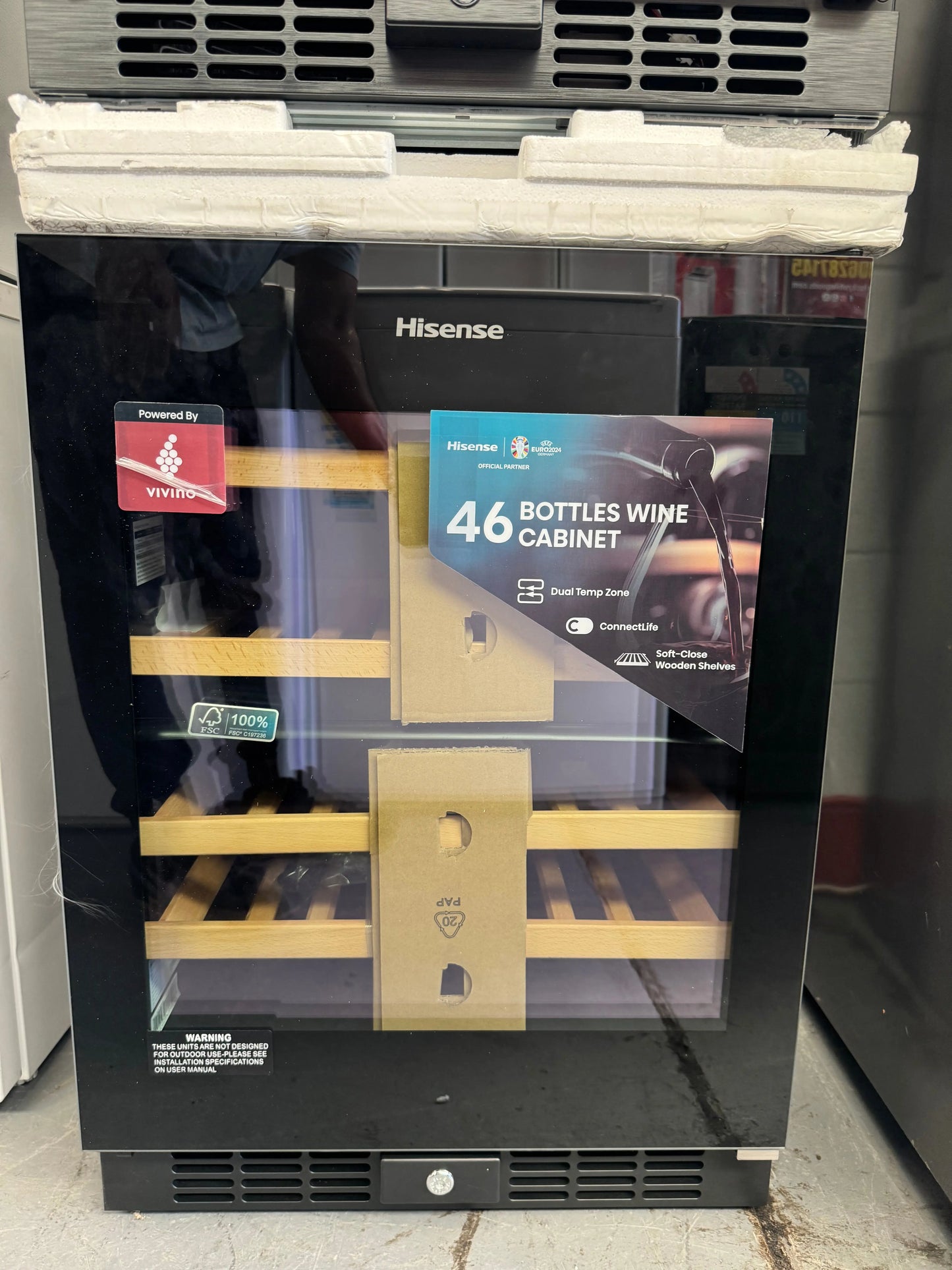 Factory seconds Hisense wine cooler 46 bottles (box opened) | SYDNEY