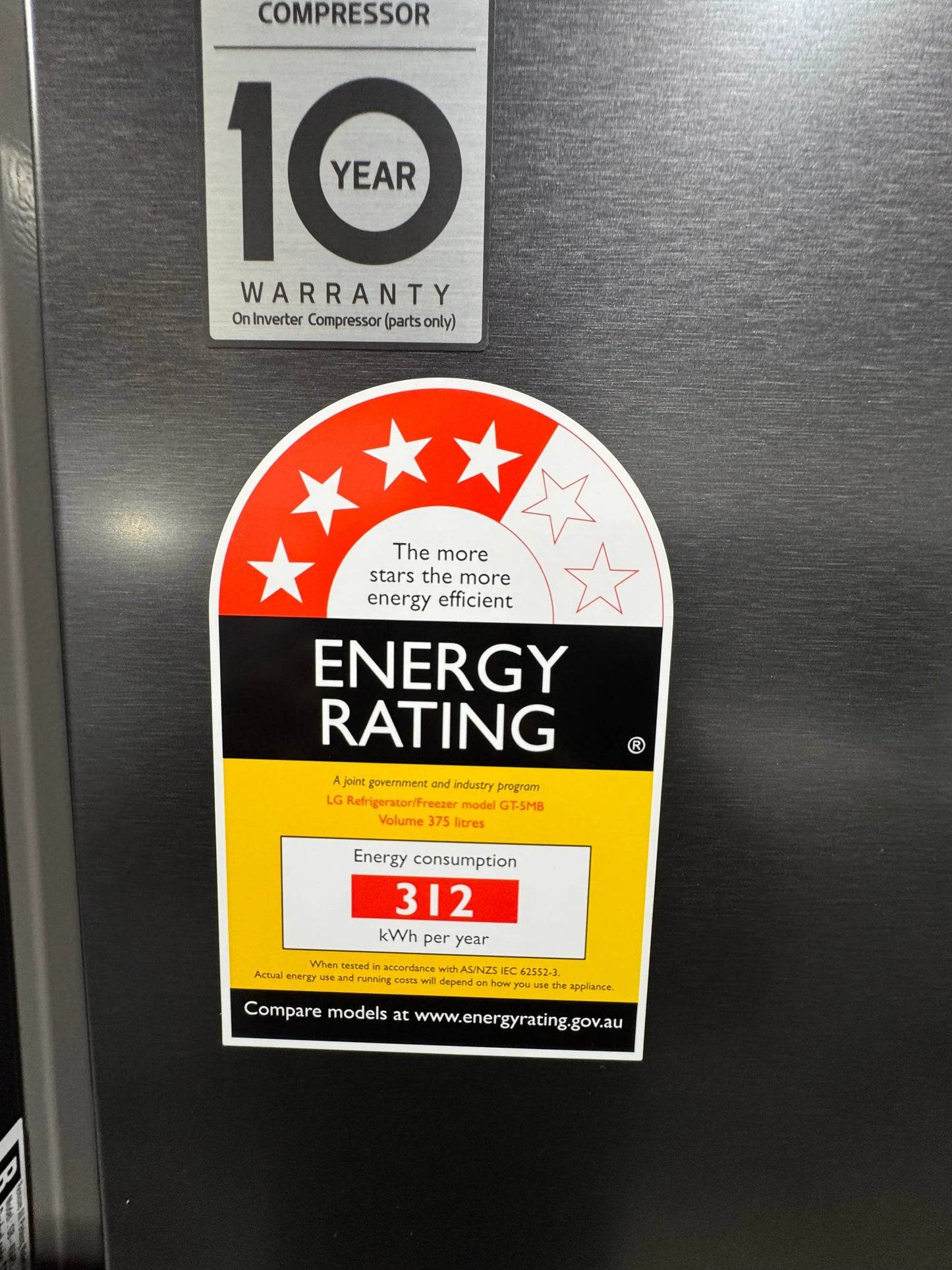 Factory seconds LG 375 litres fridge freezer | PERTH