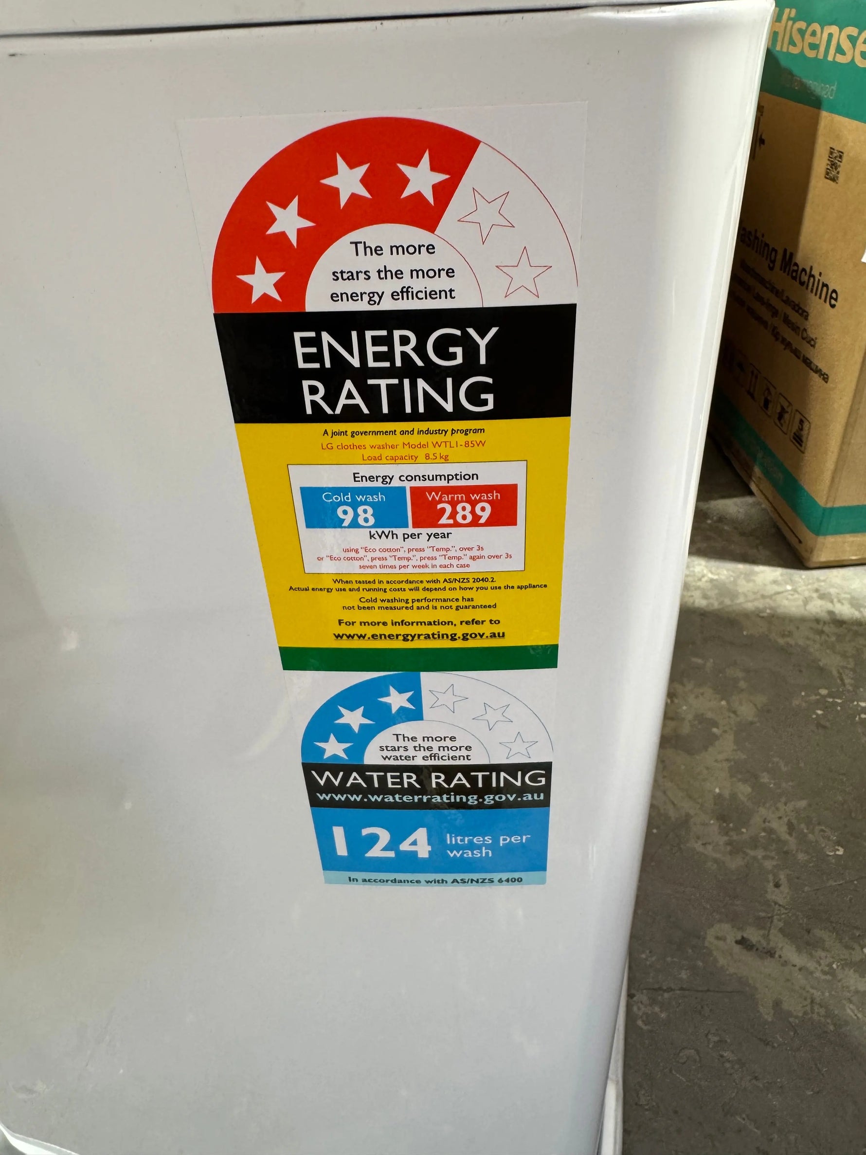 Factory seconds LG 8.5kg washing machine | PERTH