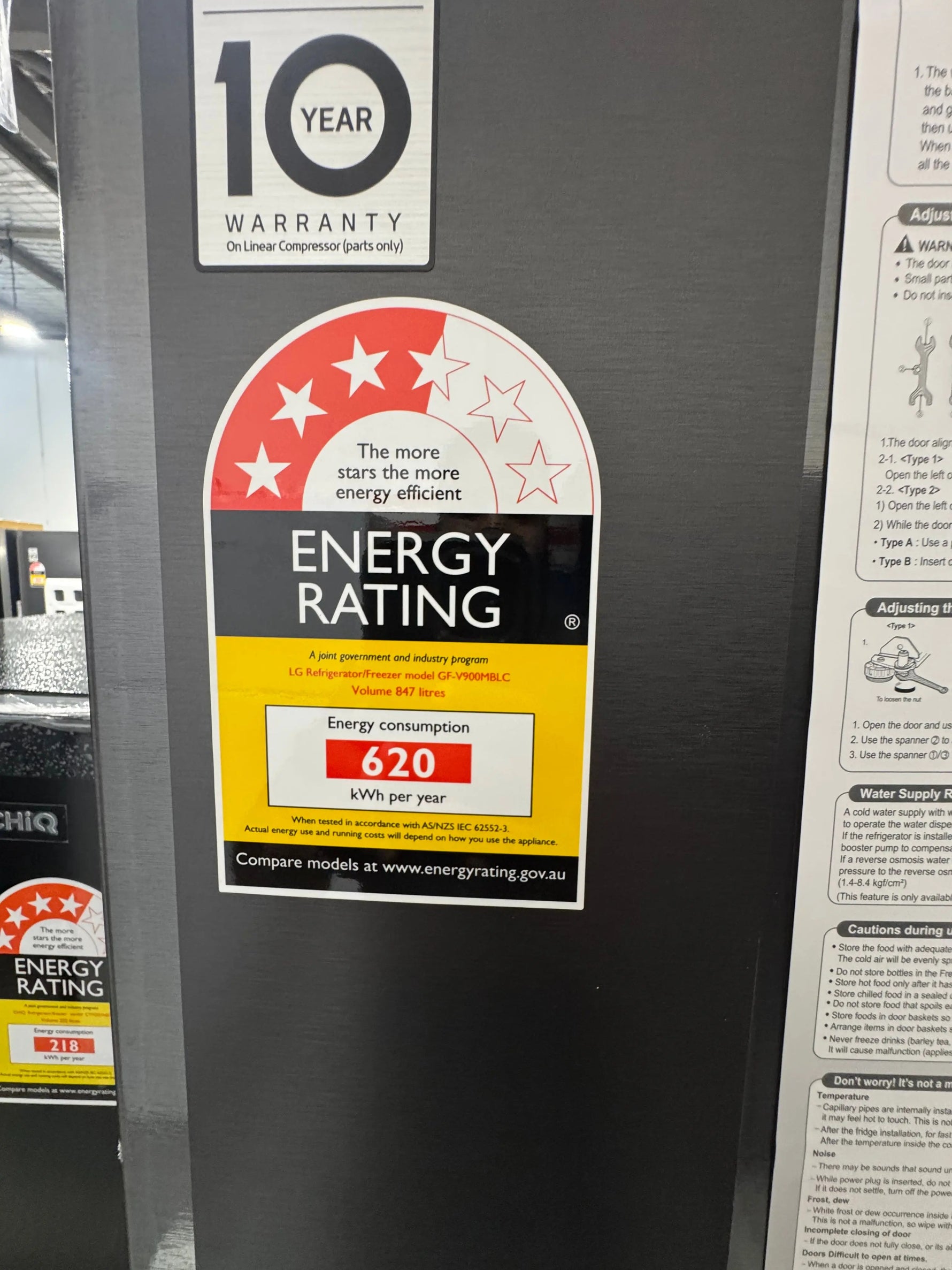 Factory seconds LG 847 litres Insta view fridge freezer | PERTH