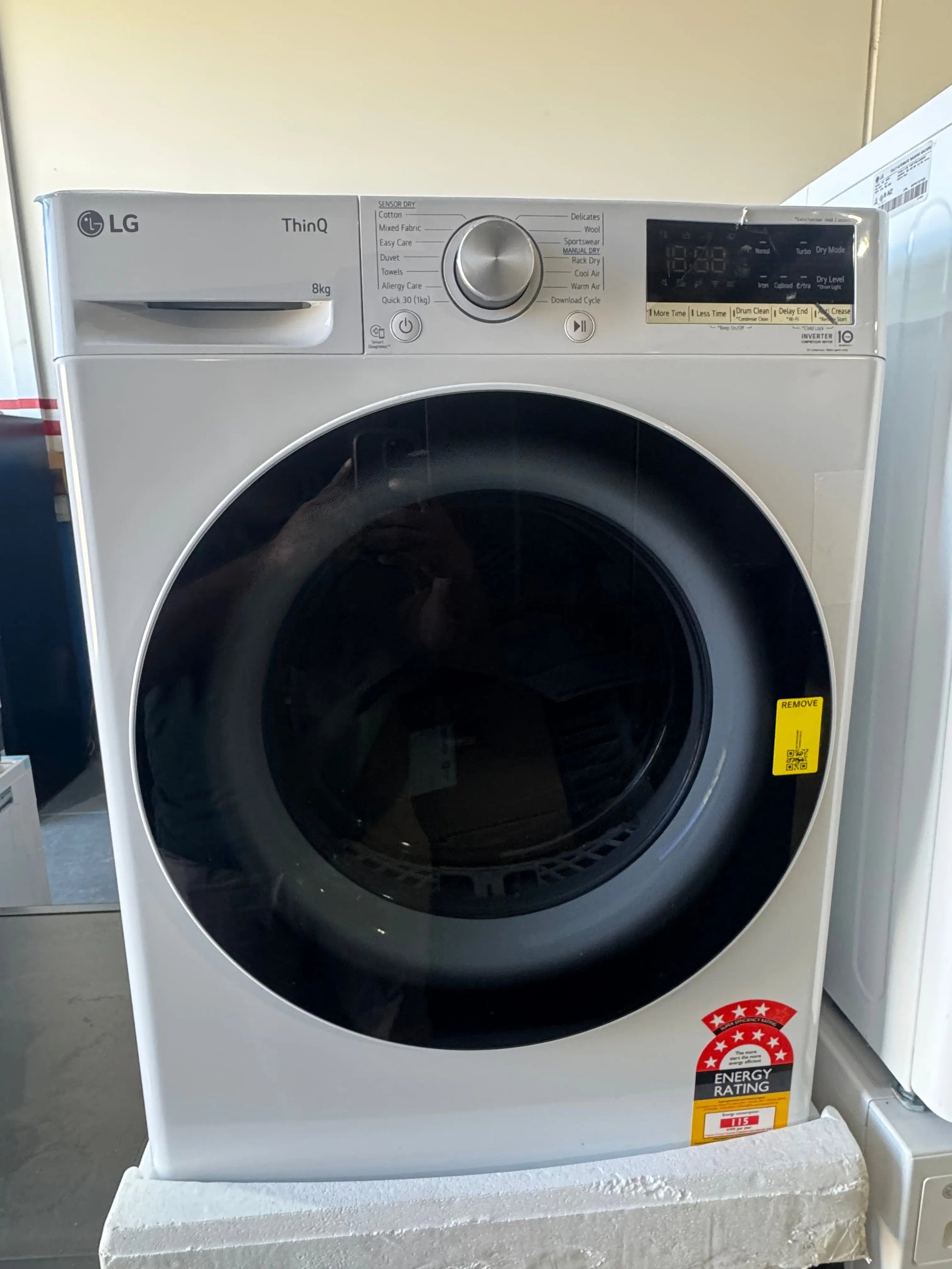 Factory seconds LG 8kg heat pump dryer | PERTH