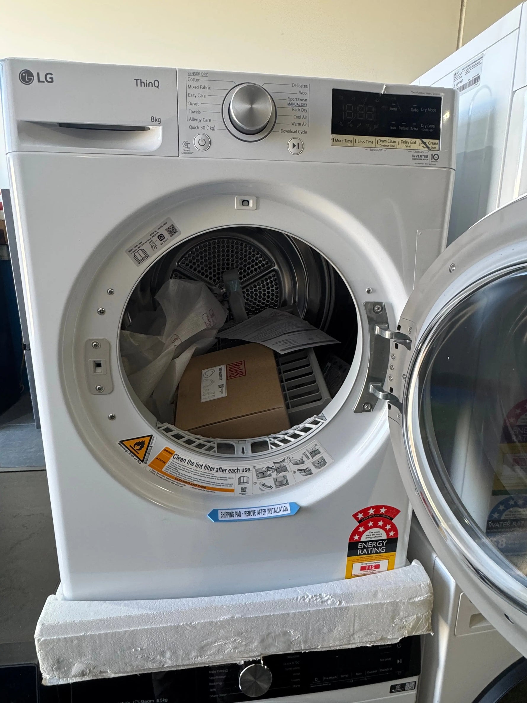 Factory seconds LG 8kg heat pump dryer | PERTH