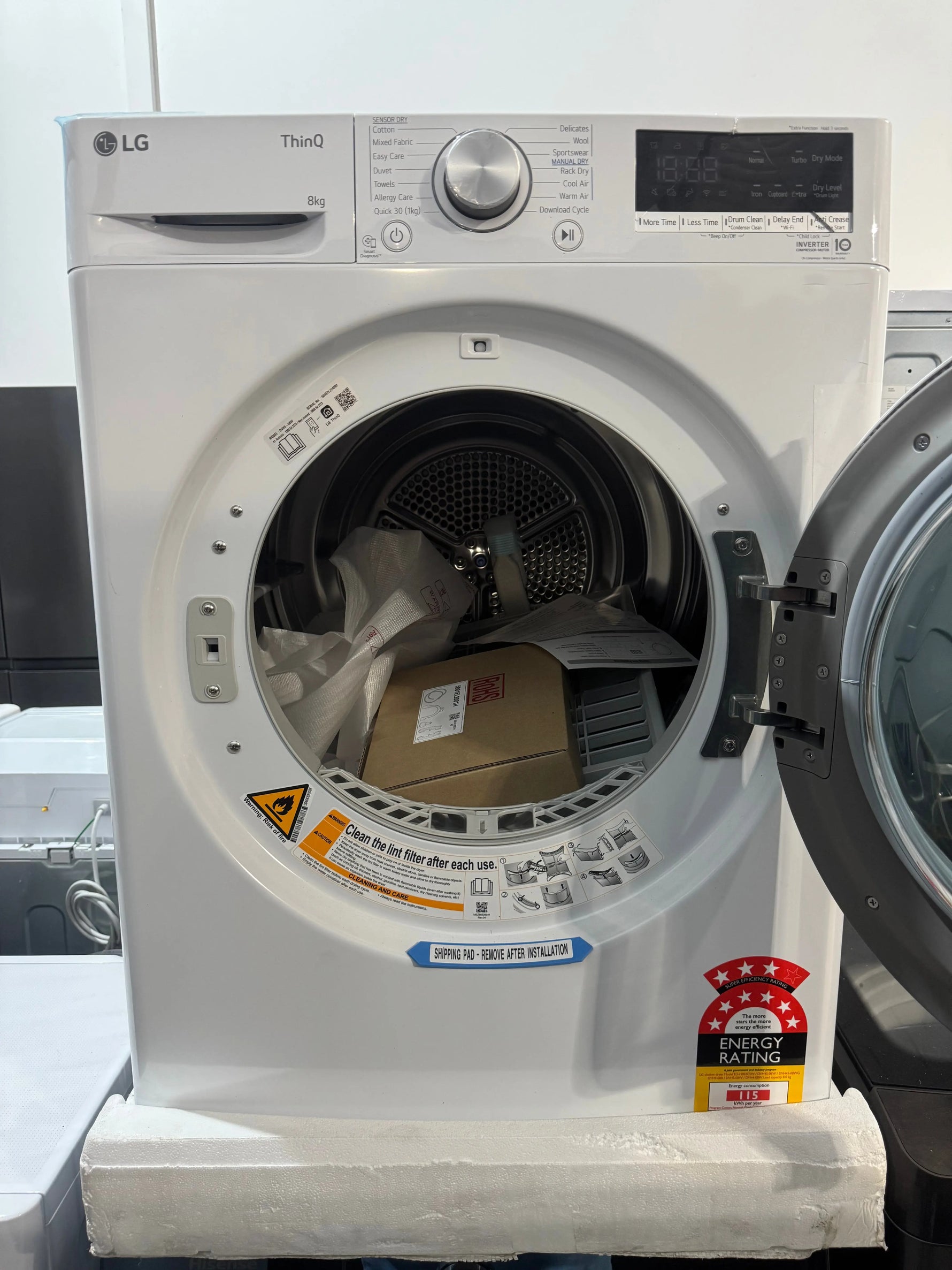 Factory seconds LG 8kg heat pump dryer | PERTH