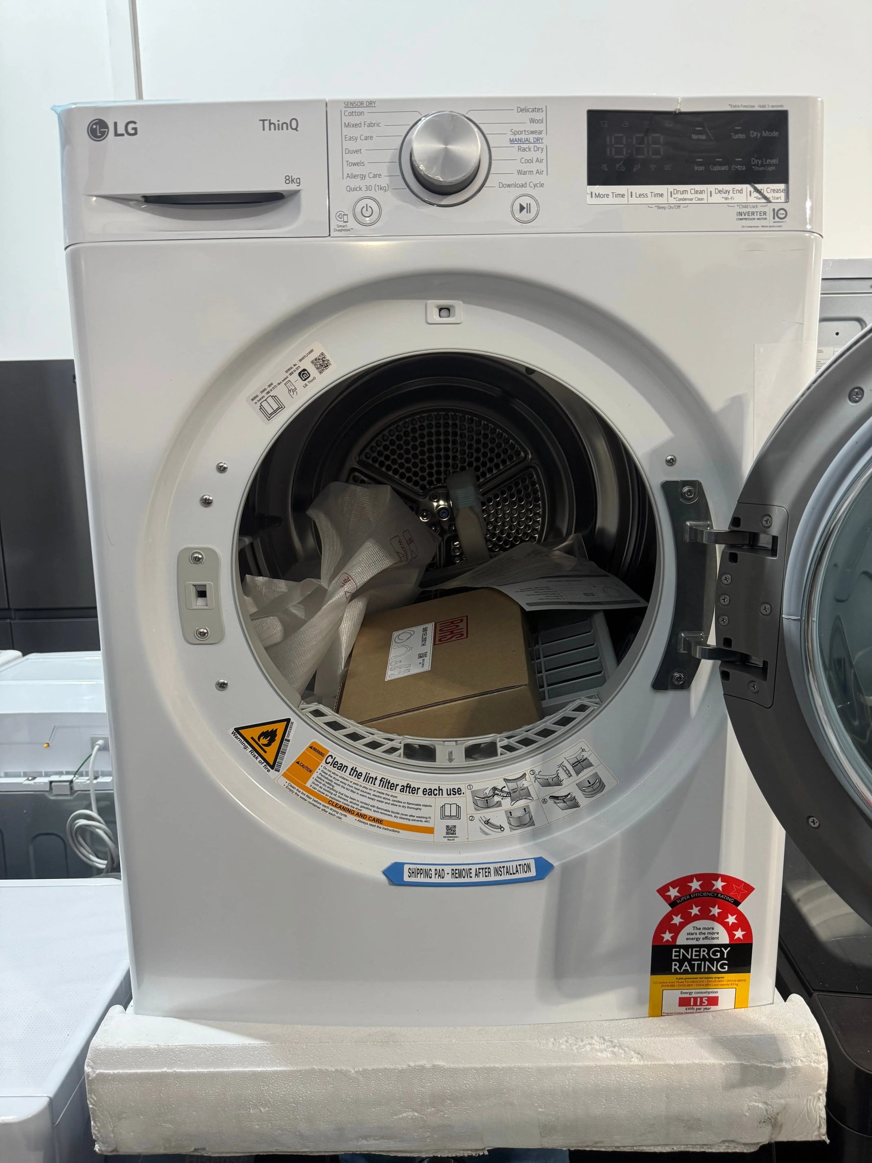 Factory seconds LG 8kg heat pump dryer | PERTH
