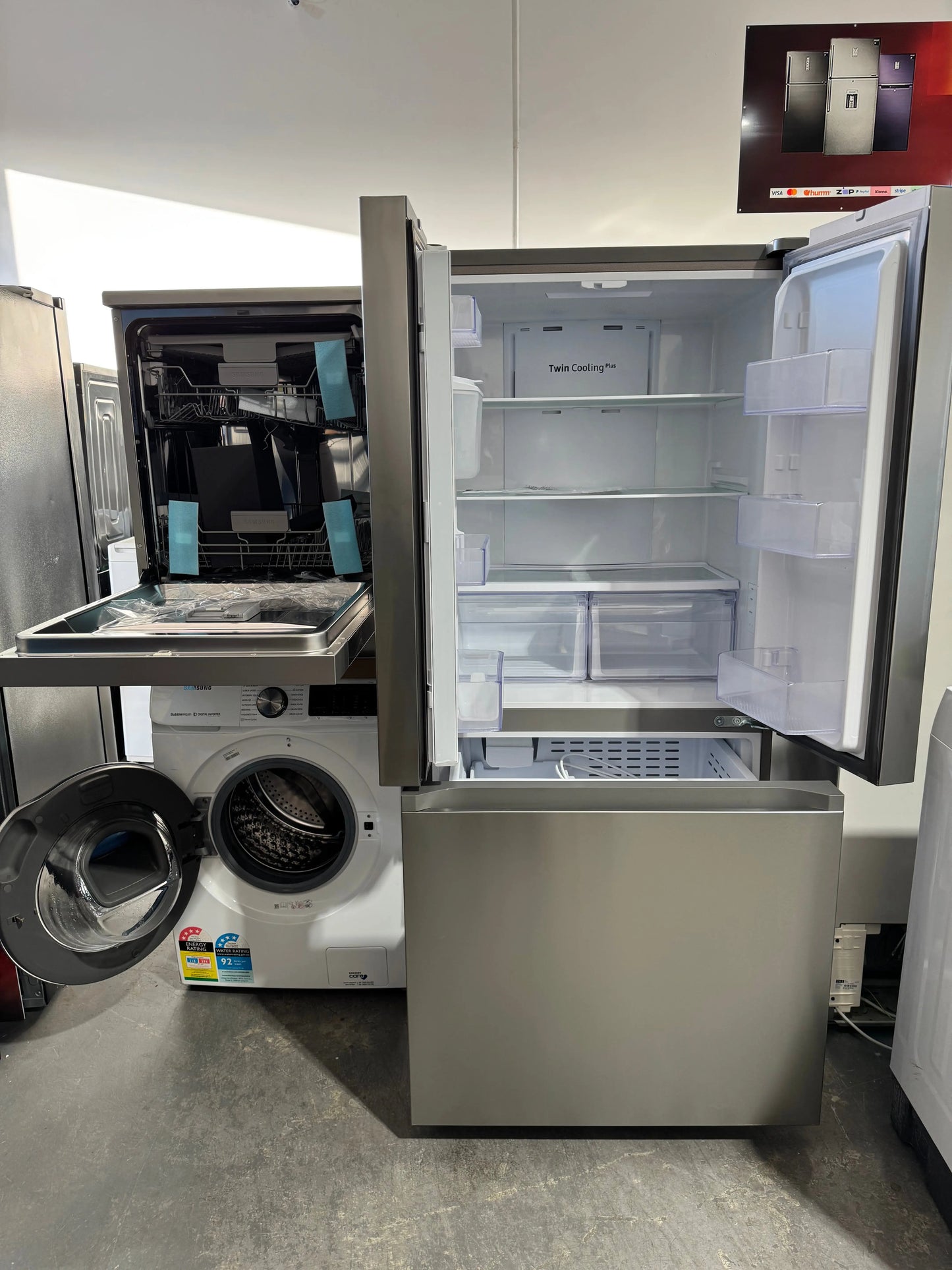 Factory seconds Samsung 14 place setting Dishwasher,refurbished Samsung 495 litres fridge freezer and refurbished Samsung 9.5kg washing machine | PERTH
