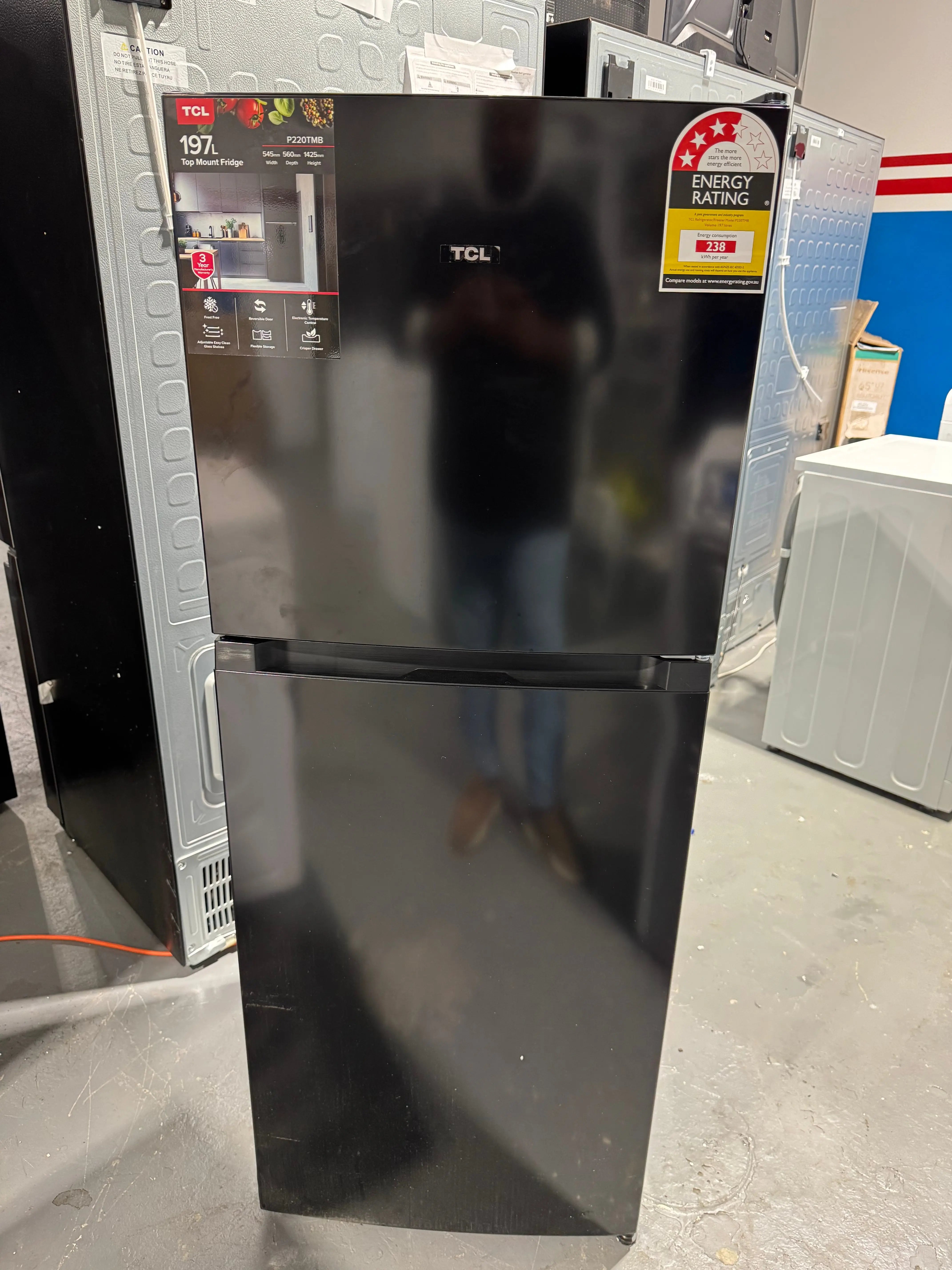 Factory seconds TCL 197 litres fridge freezer | PERTH