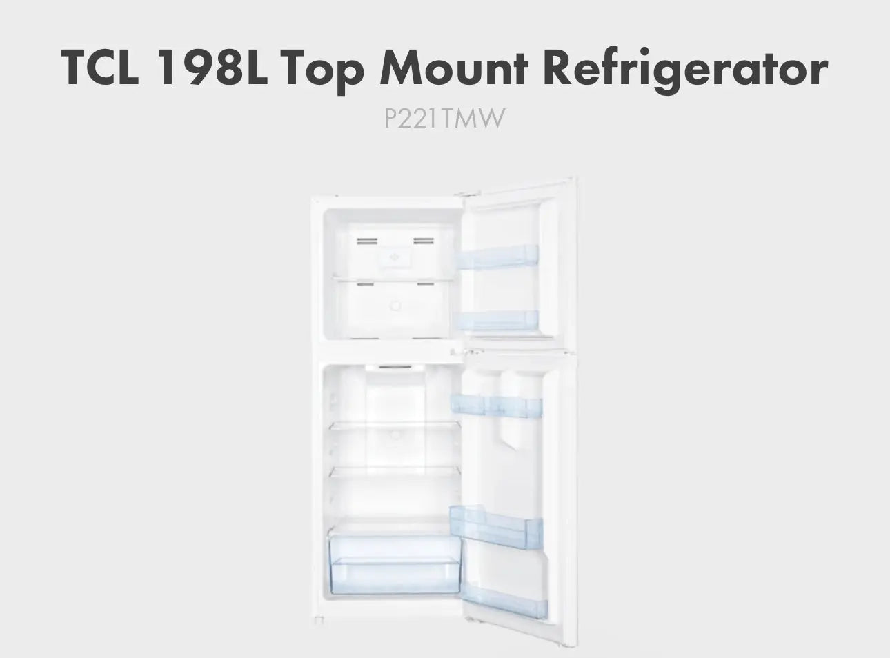Factory seconds TCL 198L Top Mount Refrigerator | SYDNEY