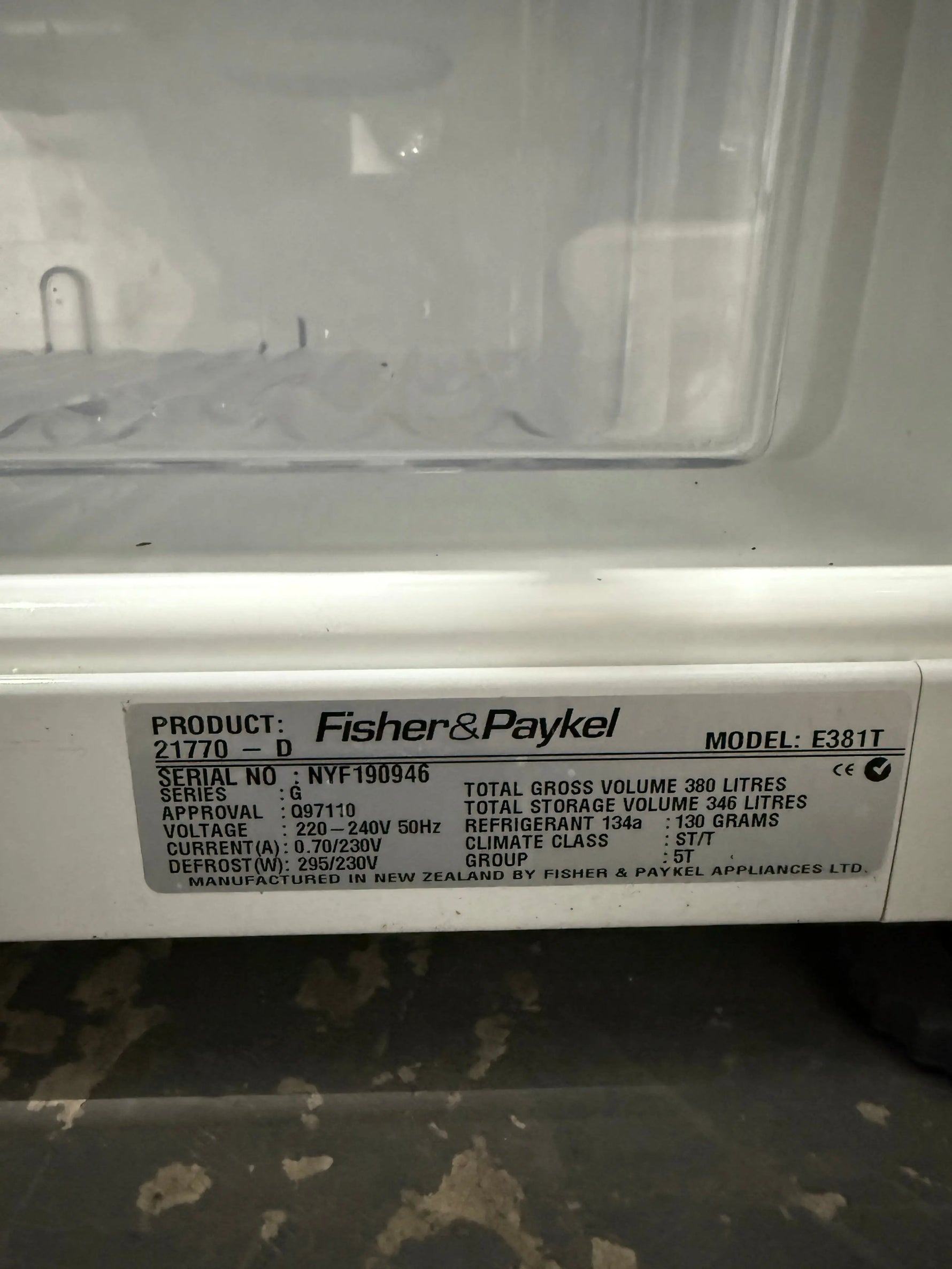 Fisher & Paykel 380L Top Mount Fridge – Refurbished | E381T | MELBOURNE