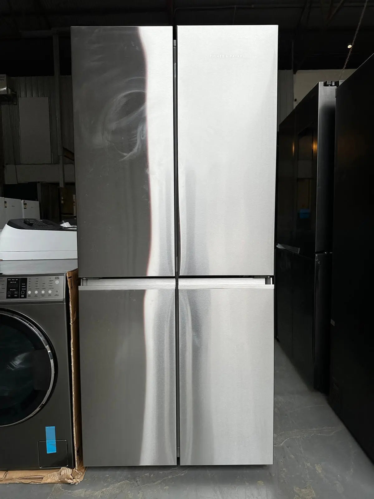 Fisher & Paykel 500L Quad Door Fridge Freezer (Refurbished) + Fisher & Paykel 10kg Front Load Washer (Factory Seconds) Combo | ADELAIDE