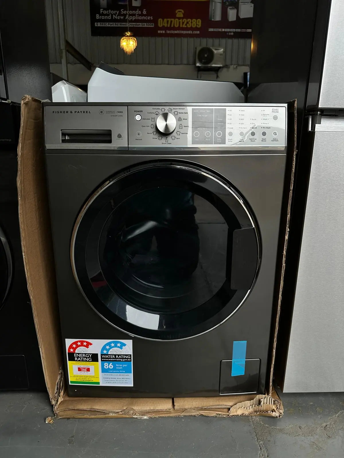 Fisher & Paykel 500L Quad Door Fridge Freezer (Refurbished) + Fisher & Paykel 10kg Front Load Washer (Factory Seconds) Combo | ADELAIDE