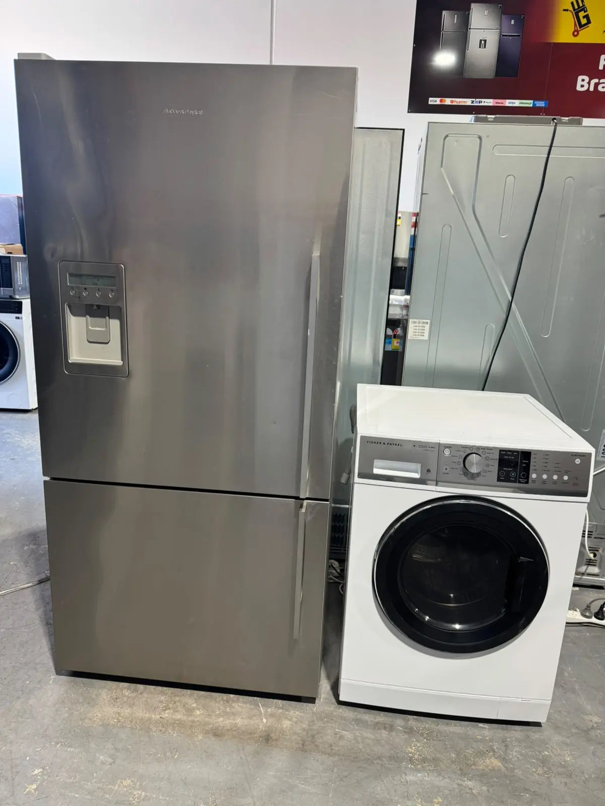 Fisher & Paykel 519L Bottom Mount Fridge Freezer + Fisher & Paykel 8.5kg Washing Machine (Refurbished) – Combo Deal