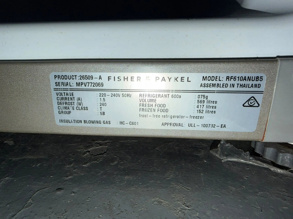 Fisher & Paykel 569L French Door Refrigerator – Refurbished | BRISBANE