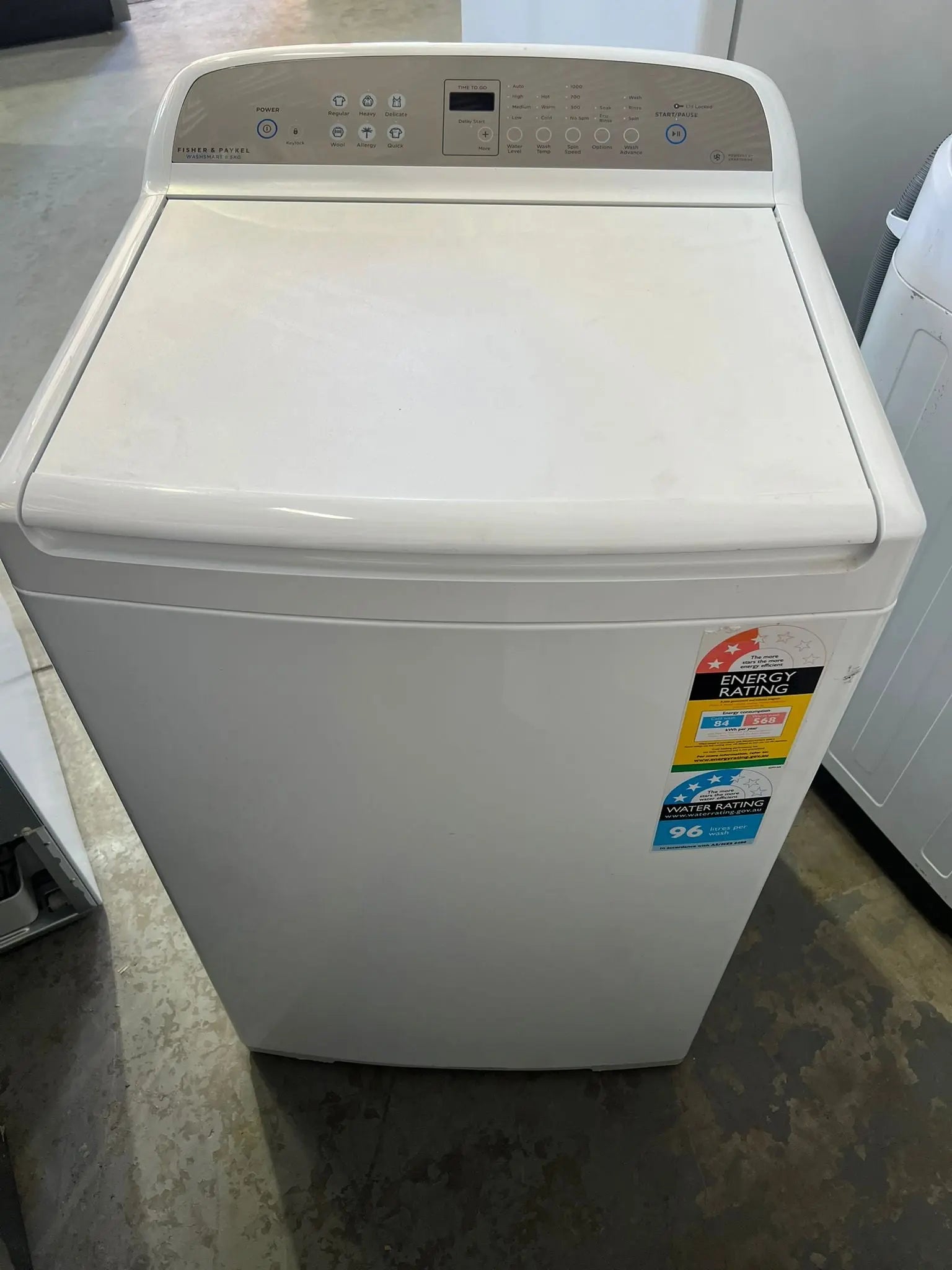 Fisher & Paykel 8.5kg Top Load Washing Machine WA8560G – Refurbished | ADELAIDE