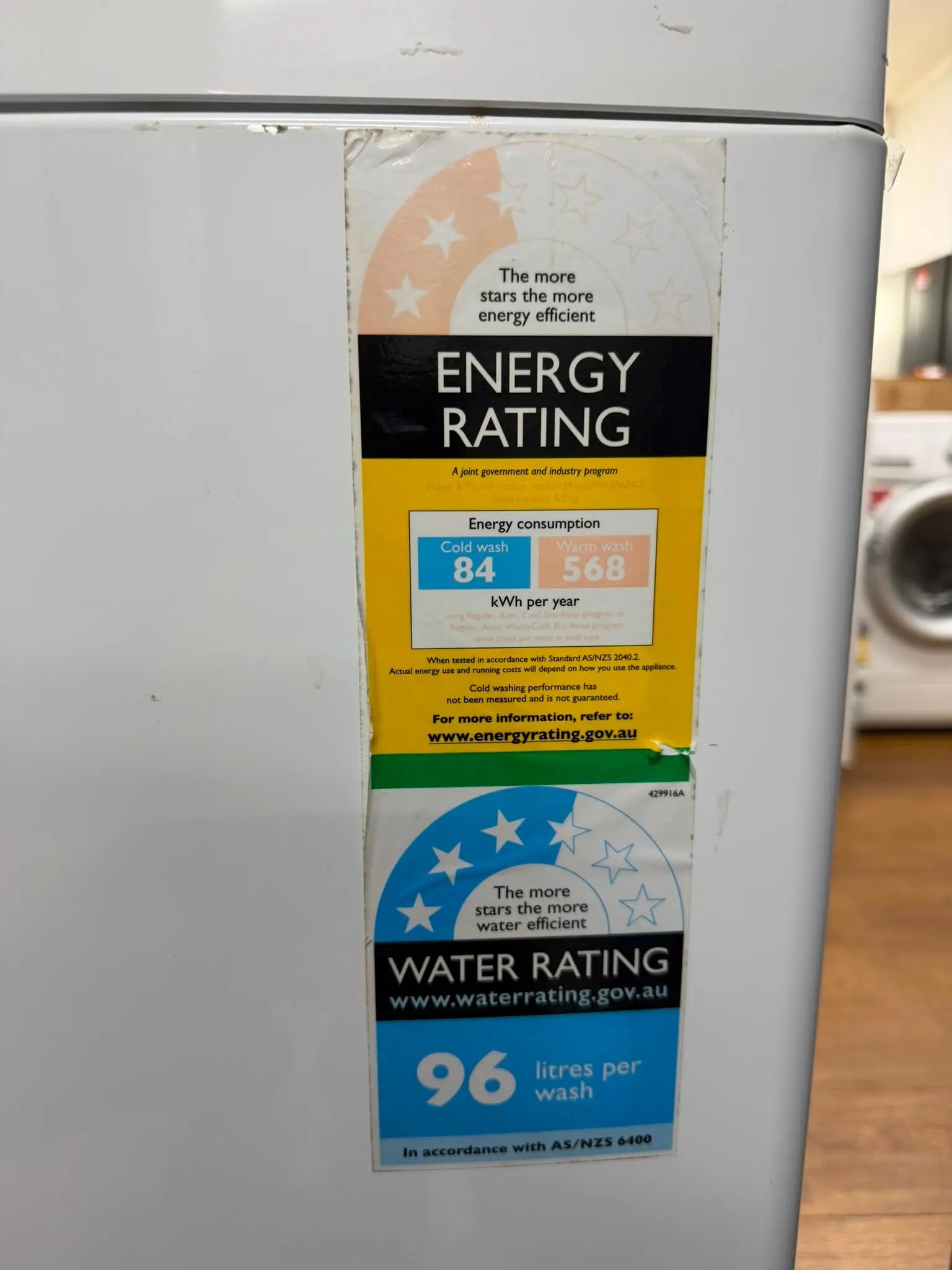 Fisher & Paykel 8.5kg Top Load Washing Machine WA8560G1 – Refurbished