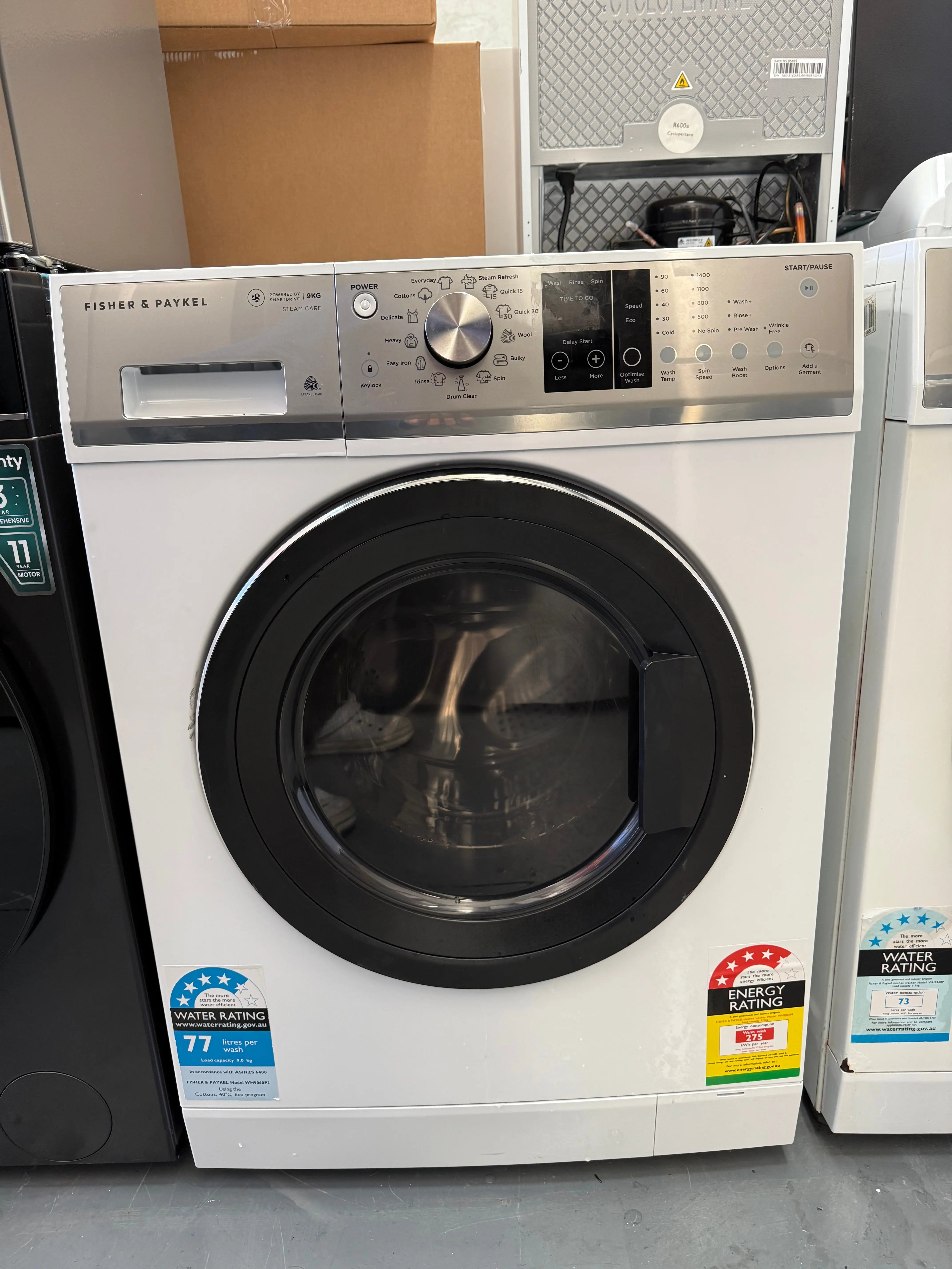Fisher & Paykel 9kg Front Load Washing Machine – Refurbished | WH9060P3 | MELBOURNE