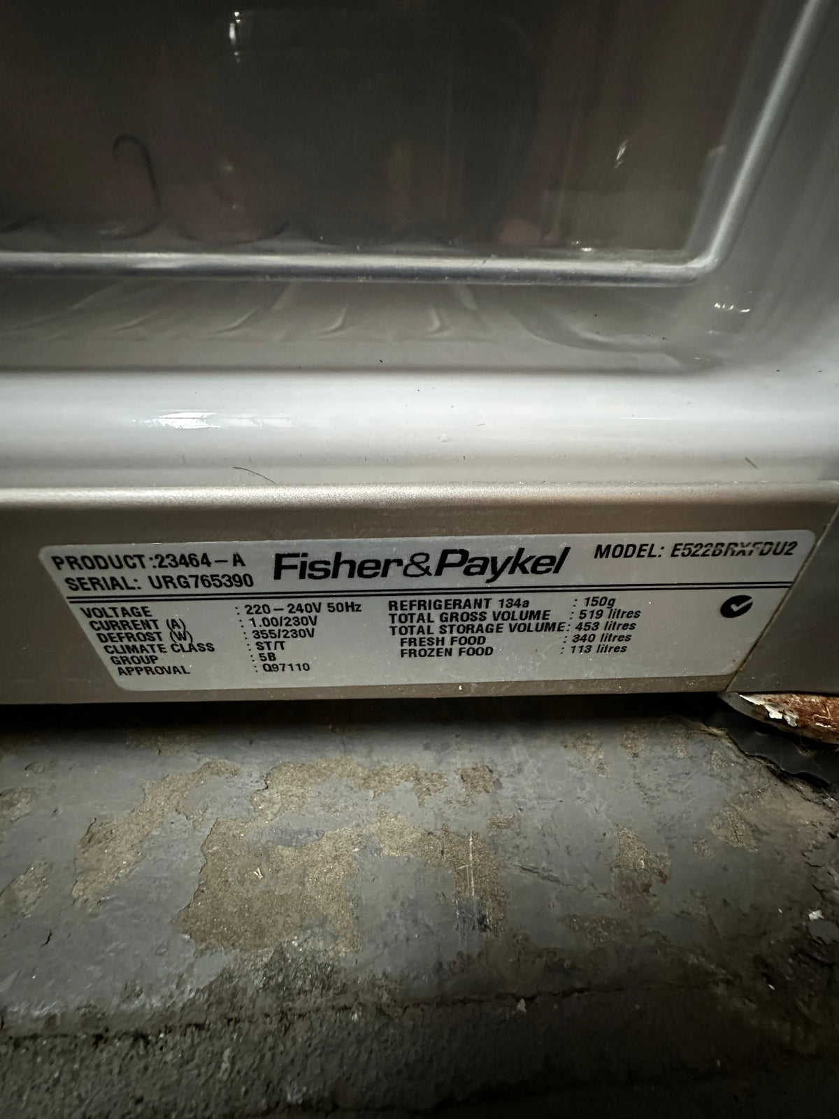 Fisher & Paykel ActiveSmart 519L Bottom Mount Refrigerator – Refurbished | ADELAIDE