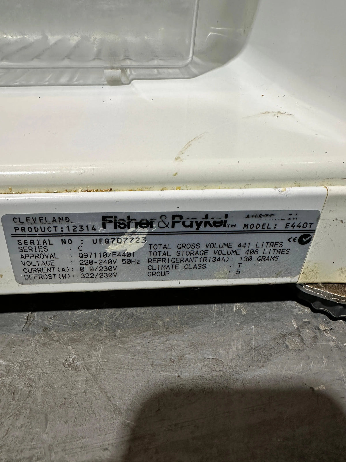 Fisher & Paykel E440T 441L Top Mount Fridge – Refurbished | PERTH