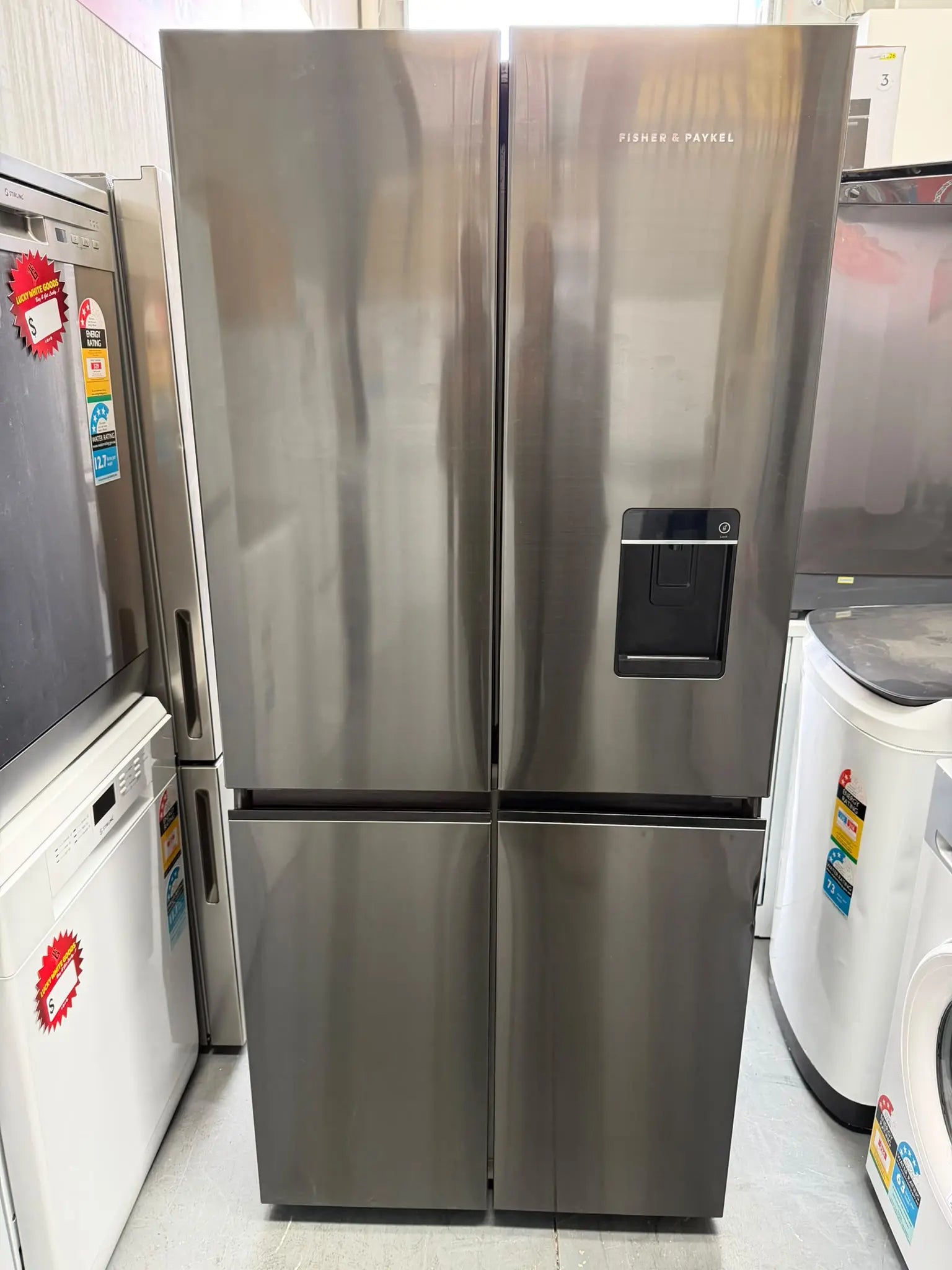 Fisher & Paykel Series 7 498L Quad Door Refrigerator Freezer – Nearly New | MELBOURNE