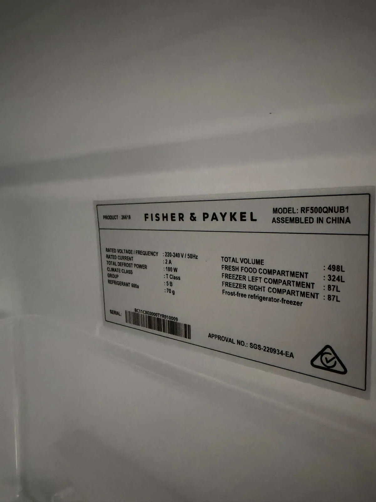 Fisher & Paykel Series 7 498L Quad Door Refrigerator Freezer – Nearly New | MELBOURNE