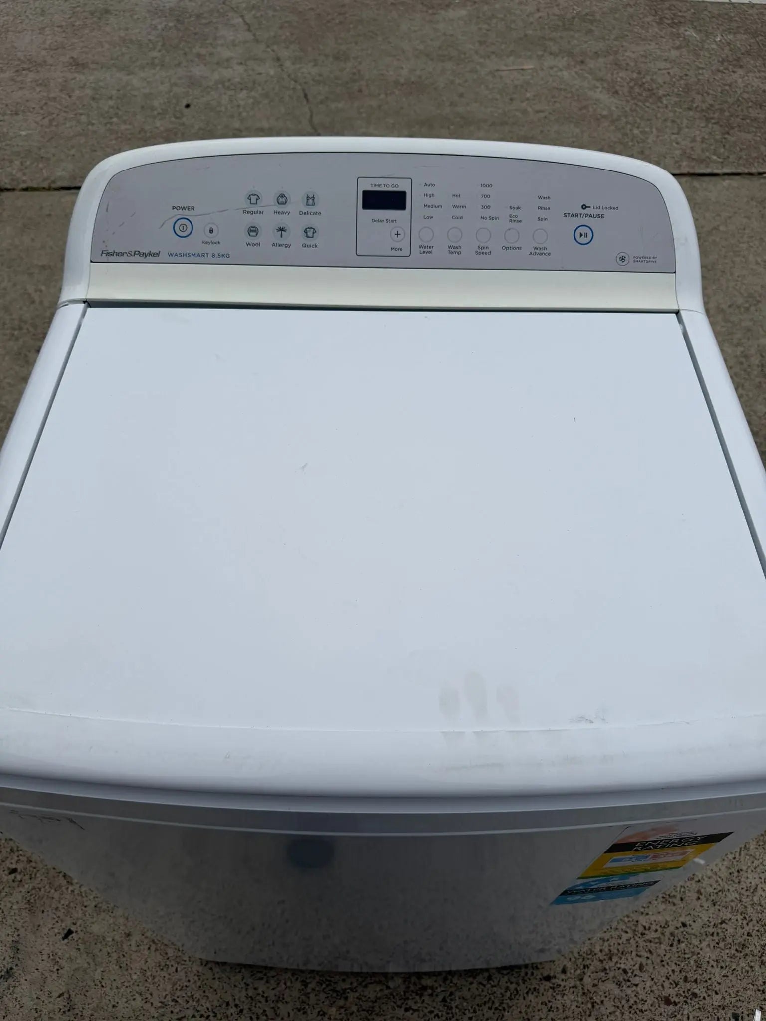 Fisher & Paykel WA8560G1 8.5kg Top Load Washing Machine – Refurbished | BRISBANE
