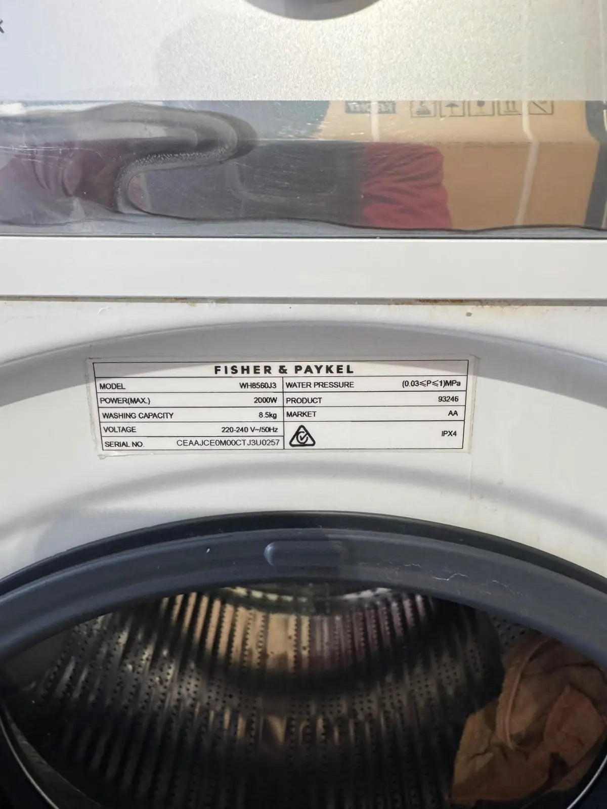 Fisher & Paykel WH8560J3 8.5kg Front Load Washing Machine – Refurbished | PERTH