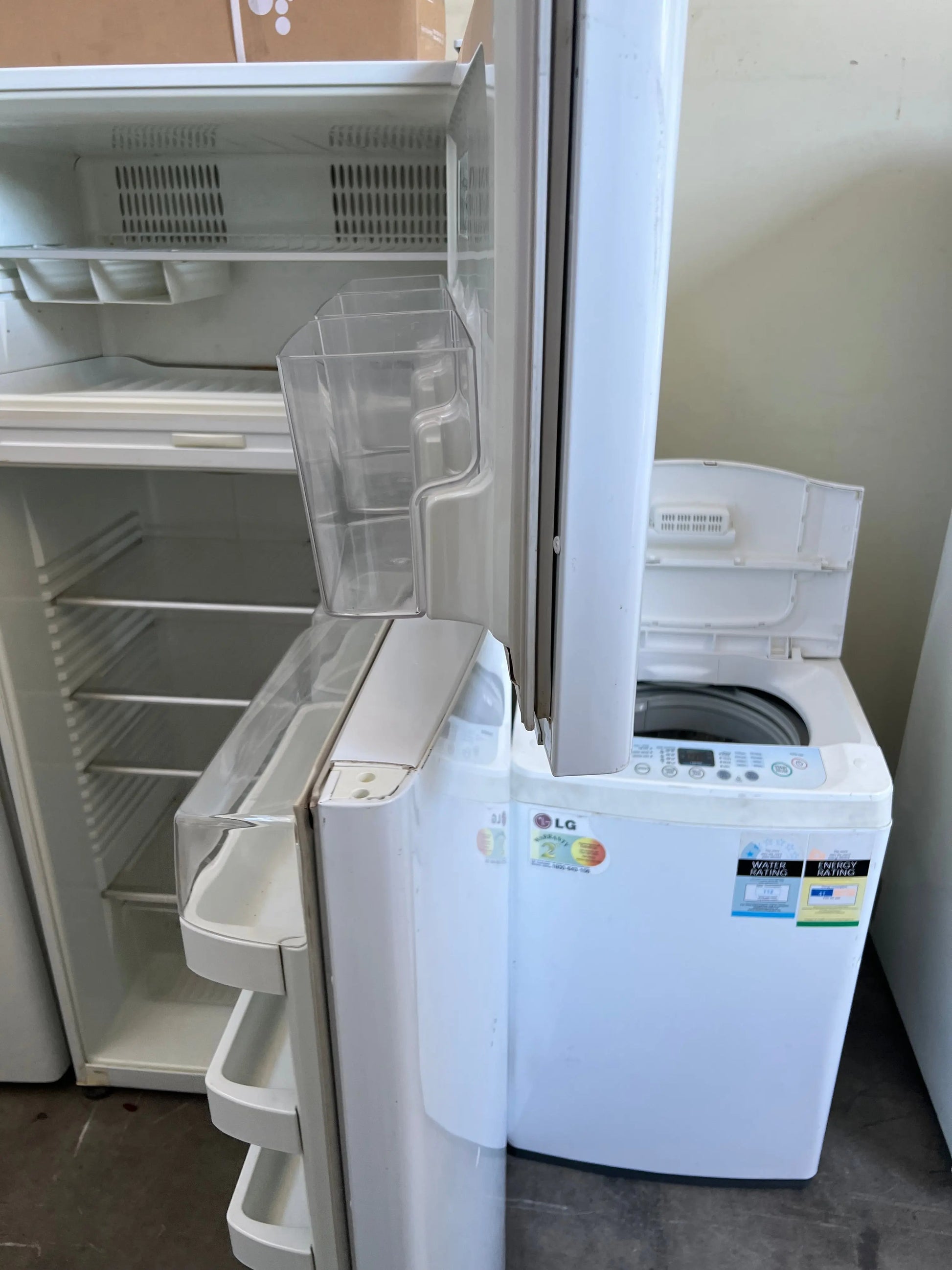 Fisher and paykel 520 litres fridge freezer and lg 5kg washing machine toploader | ADELAIDE