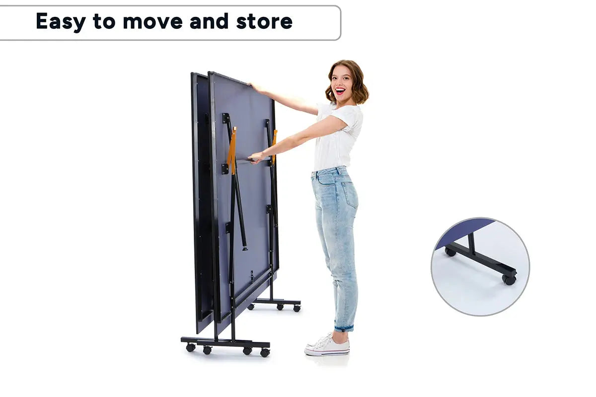 Fortis Full Sized Foldable Indoor Table Tennis Table with Accessories