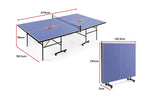 Fortis Full Sized Foldable Indoor Table Tennis Table with Accessories