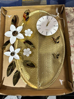 Golden Blossom Butterfly Wall Clock | ADELAIDE