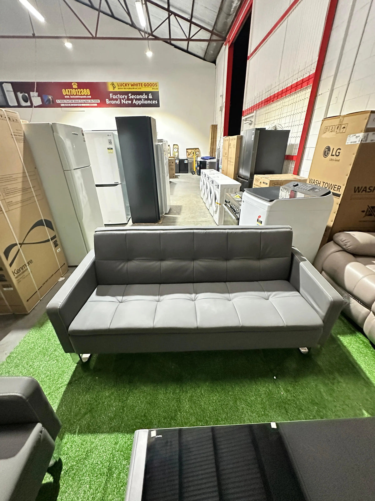 Grey 5-Seater Sofa Set – Brand New | ADELAIDE