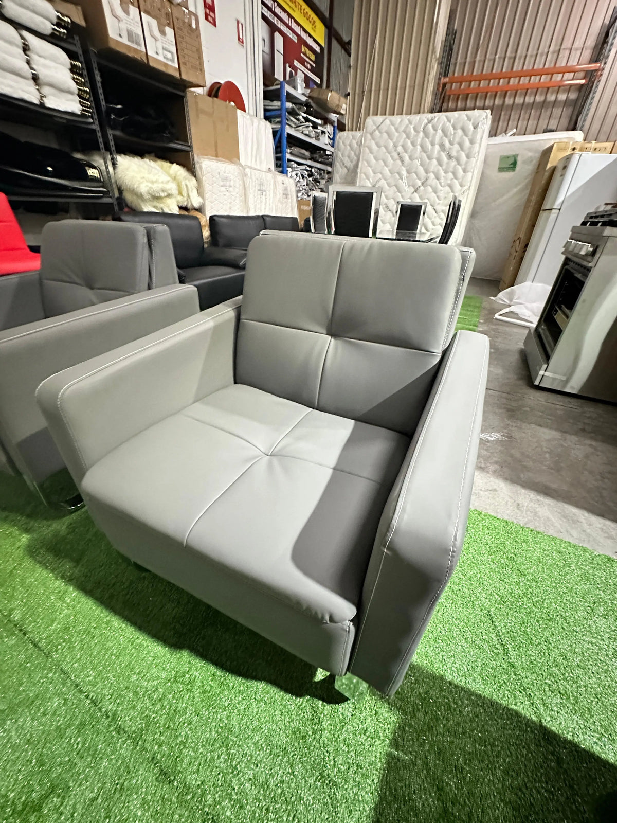 Grey 5-Seater Sofa Set – Brand New | ADELAIDE