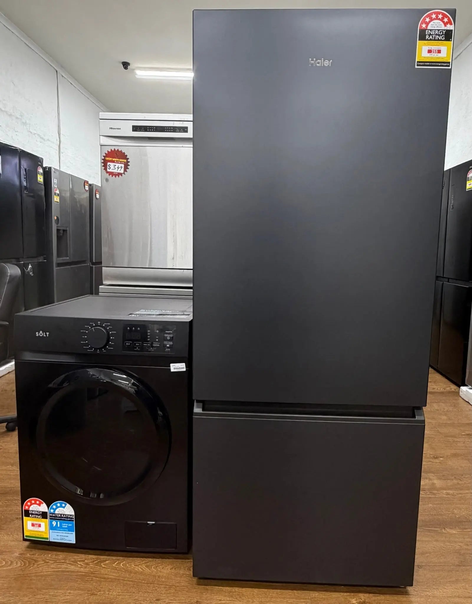 Haier 433L Refrigerator + Solt 9kg Washer Combo – Factory Seconds
