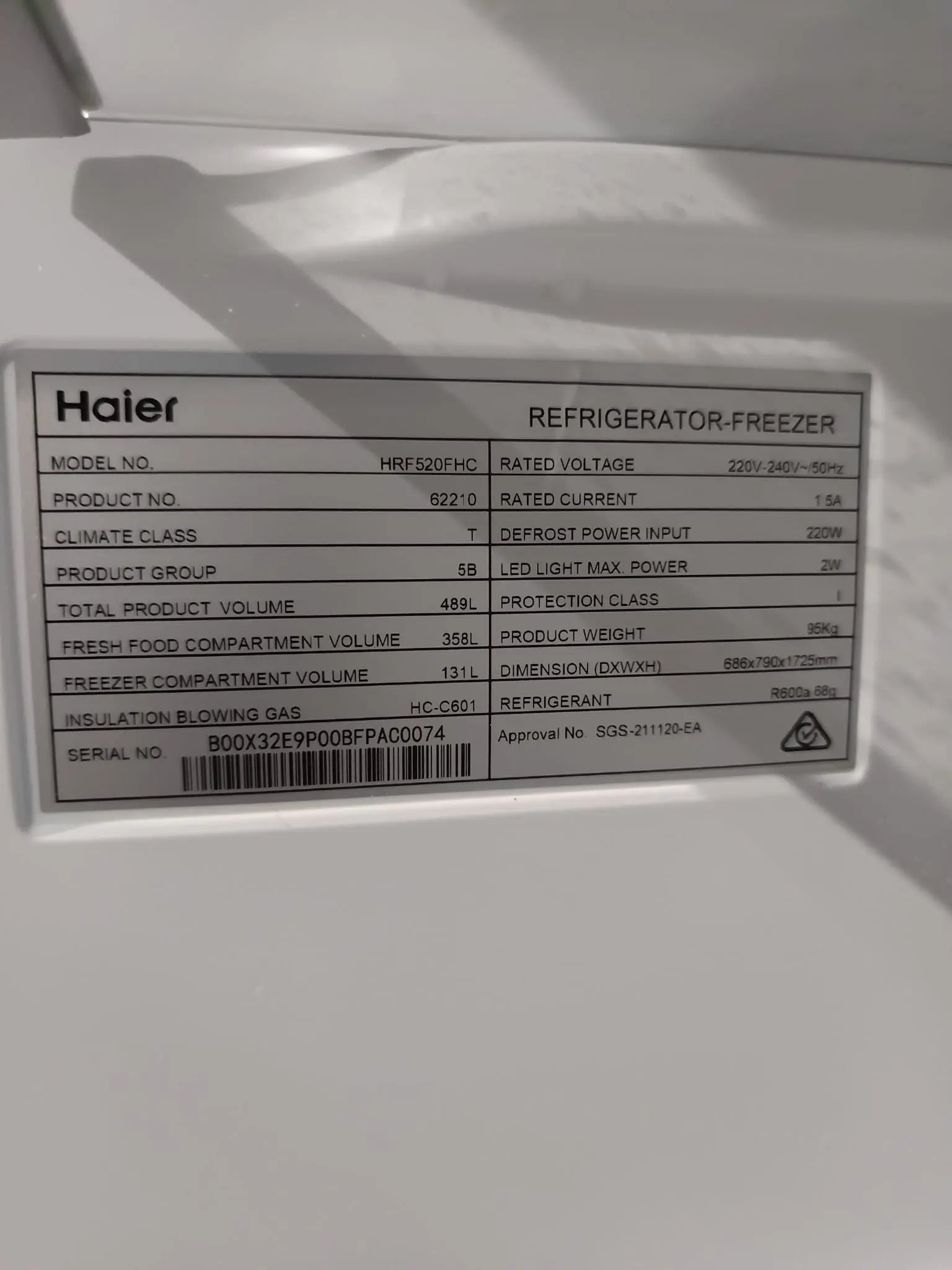 Haier 489L French Door Refrigerator – Refurbished | MELBOURNE