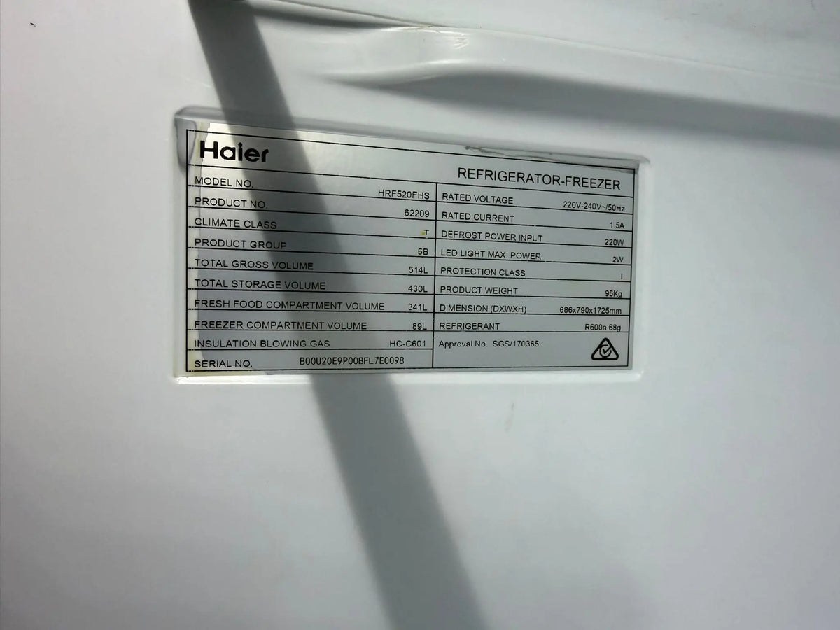 Haier 514L Fridge Freezer – Refurbished | BRISBANE