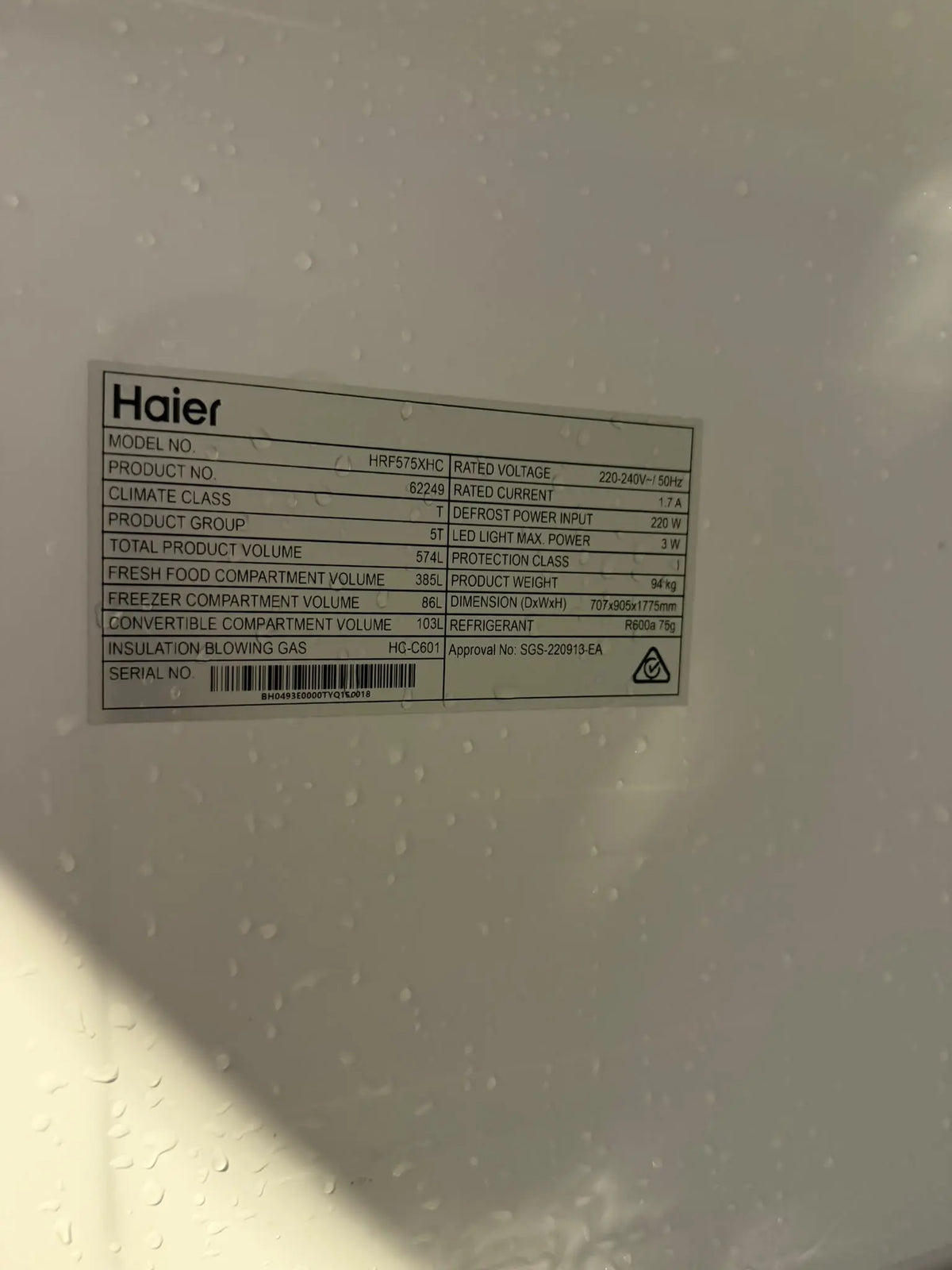 Haier 574L Quad Door French Door Refrigerator – Refurbished | BRISBANE