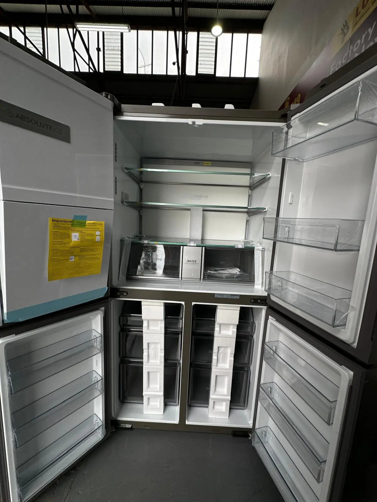 Haier 609L Quad Door Fridge Freezer + Haier 15 Place Dishwasher Combo – Factory Seconds | ADELAIDE