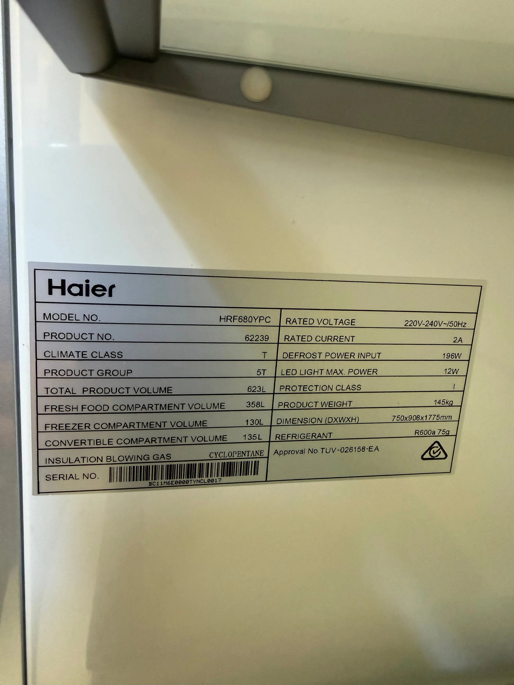 Haier 623L Quad Door Refrigerator with Ice and Water Black HRF680YPC | MELBOURNE