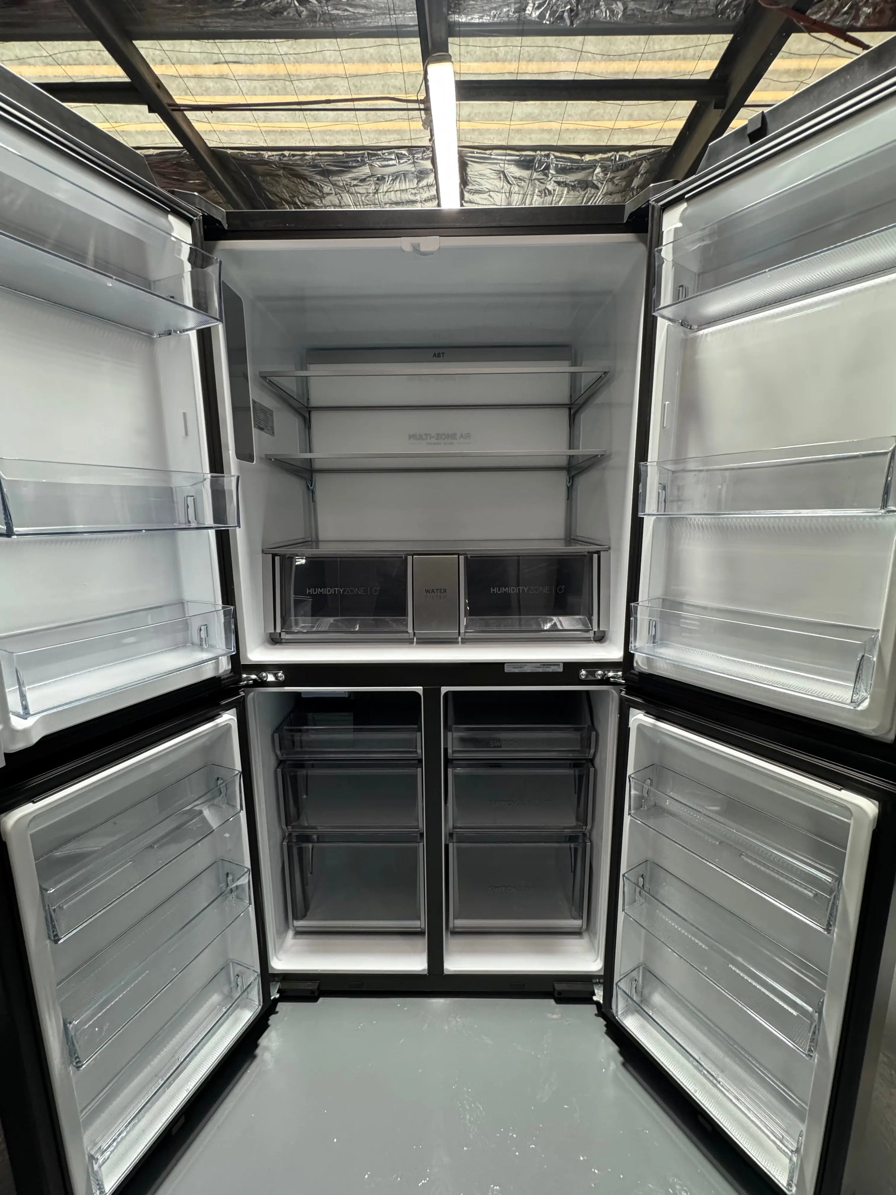 Haier 623L Quad Door Refrigerator with Ice and Water Black HRF680YPC | SYDNEY