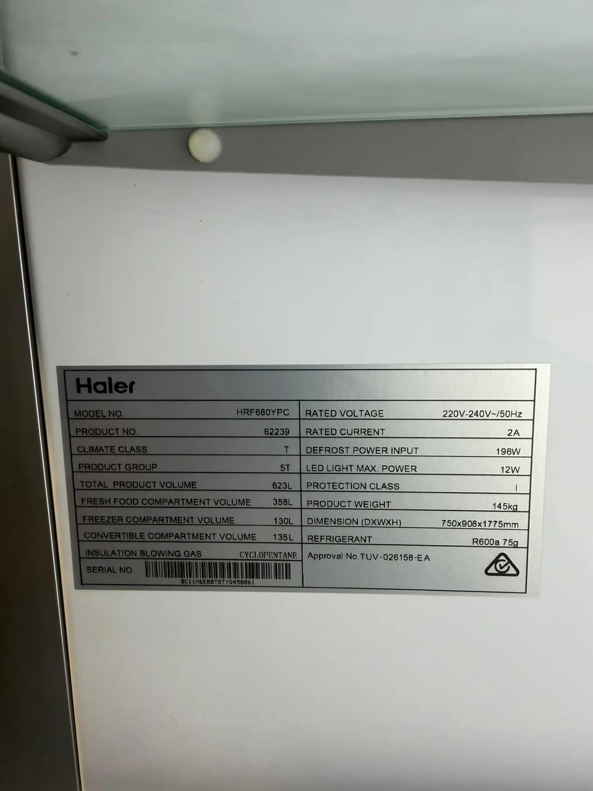 Haier Quad Door Refrigerator HRF680YPC 680L – Factory Seconds | BRISBANE
