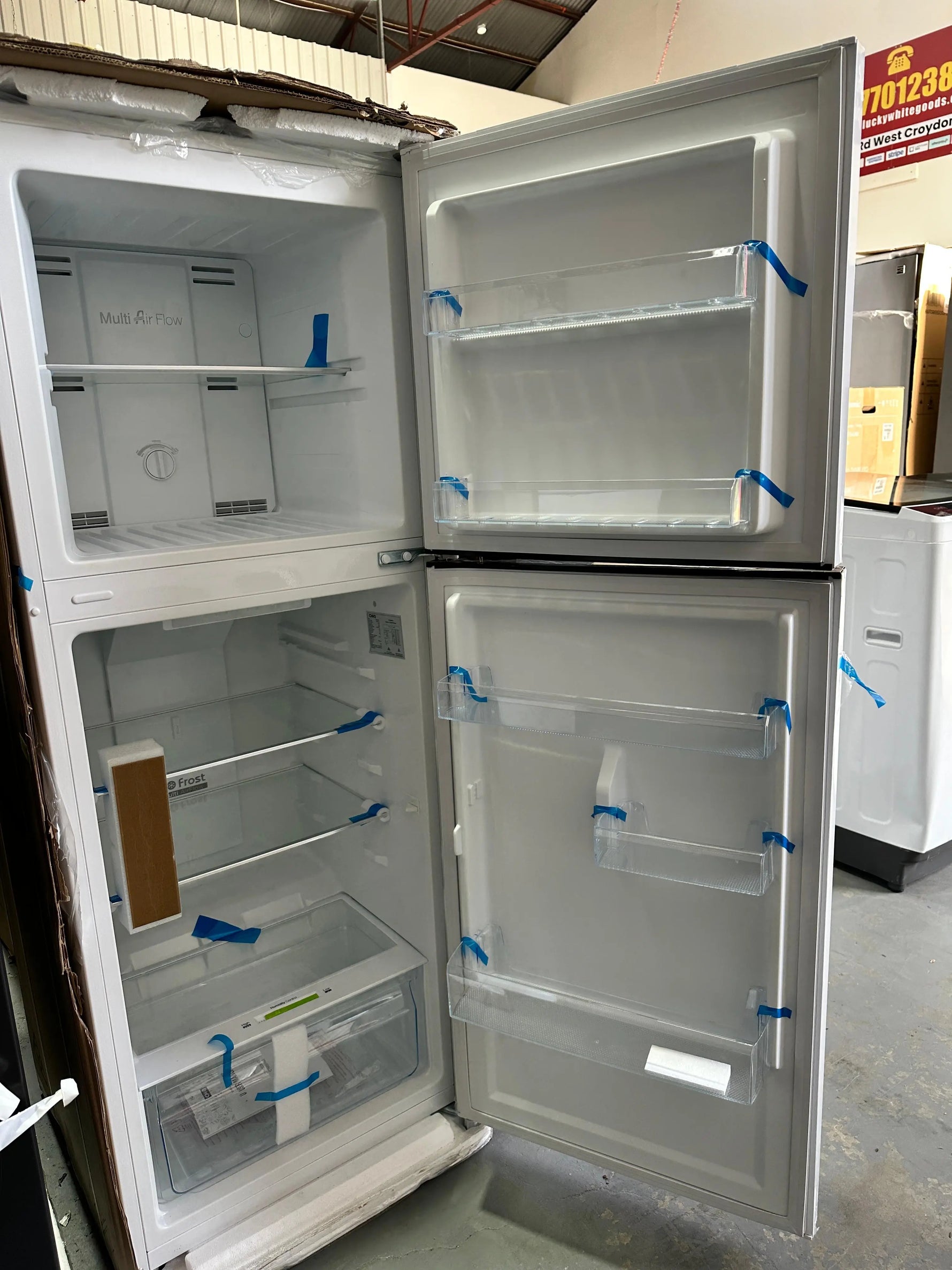 HiQ 202L Fridge, Stirling 6kg Washer, Panasonic Microwave & Wall Clock Combo | ADELAIDE