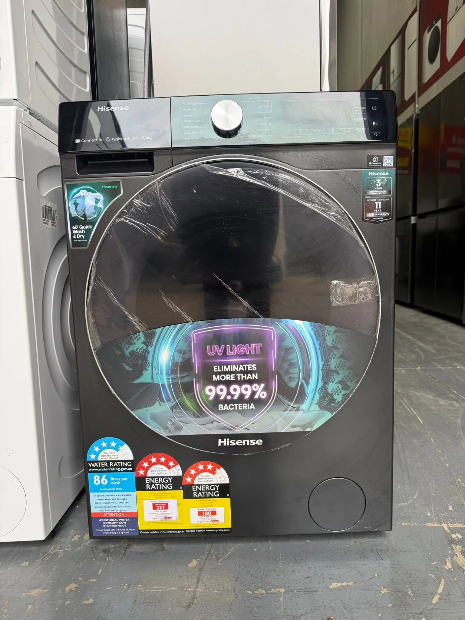Hisense 10kg/6kg Washer Dryer Combo (Factory Seconds) – Fully Tested | MELBOURNE
