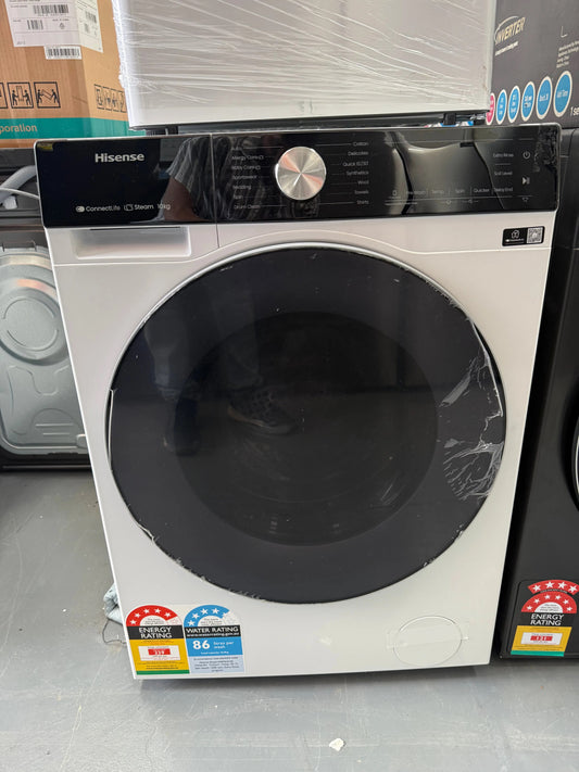 Hisense 10kg Front Load Washer – Near to New Condition | HWFS1015E | MELBOURNE