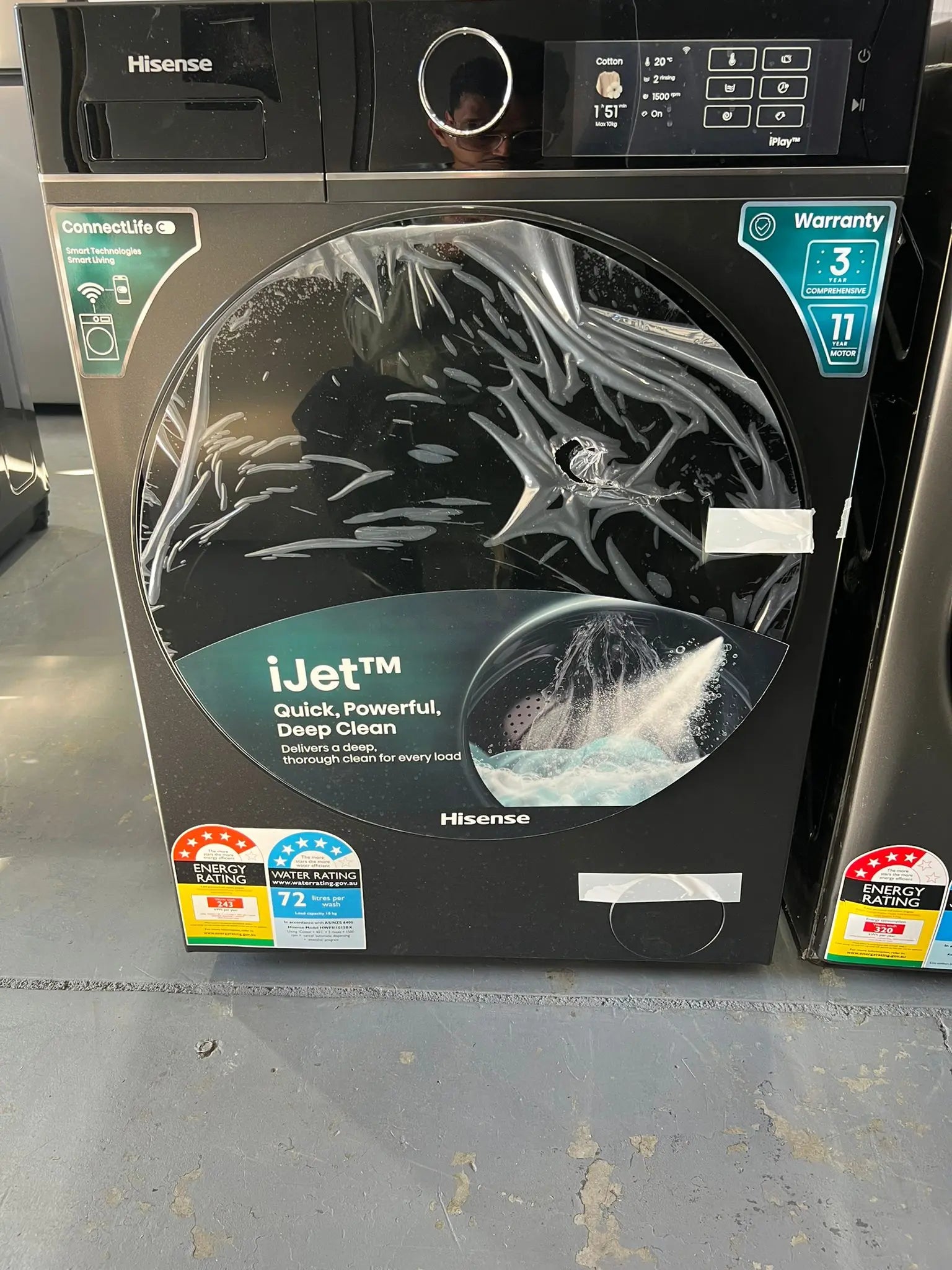 Hisense 10kg Front Load Washing Machine – Factory Second – HWF811015BX | ADELAIDE