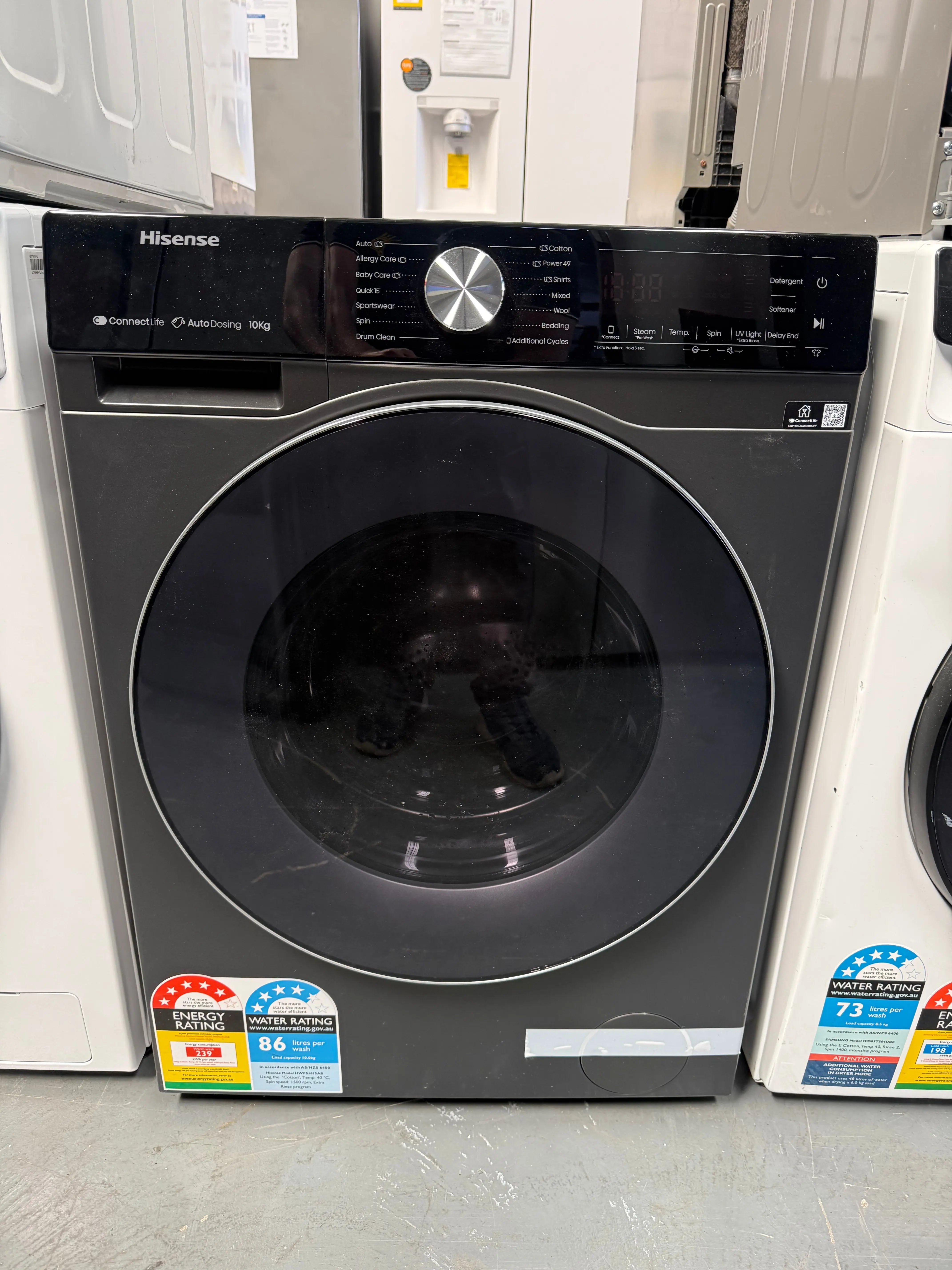 Hisense 10kg Front Load Washing Machine – Factory Seconds | HWFS1015AB | MELBOURNE