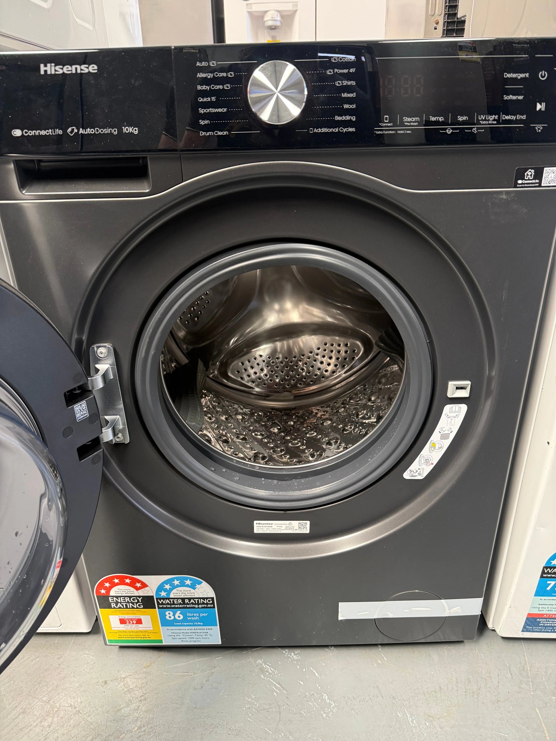 Hisense 10kg Front Load Washing Machine – Factory Seconds | HWFS1015AB | MELBOURNE