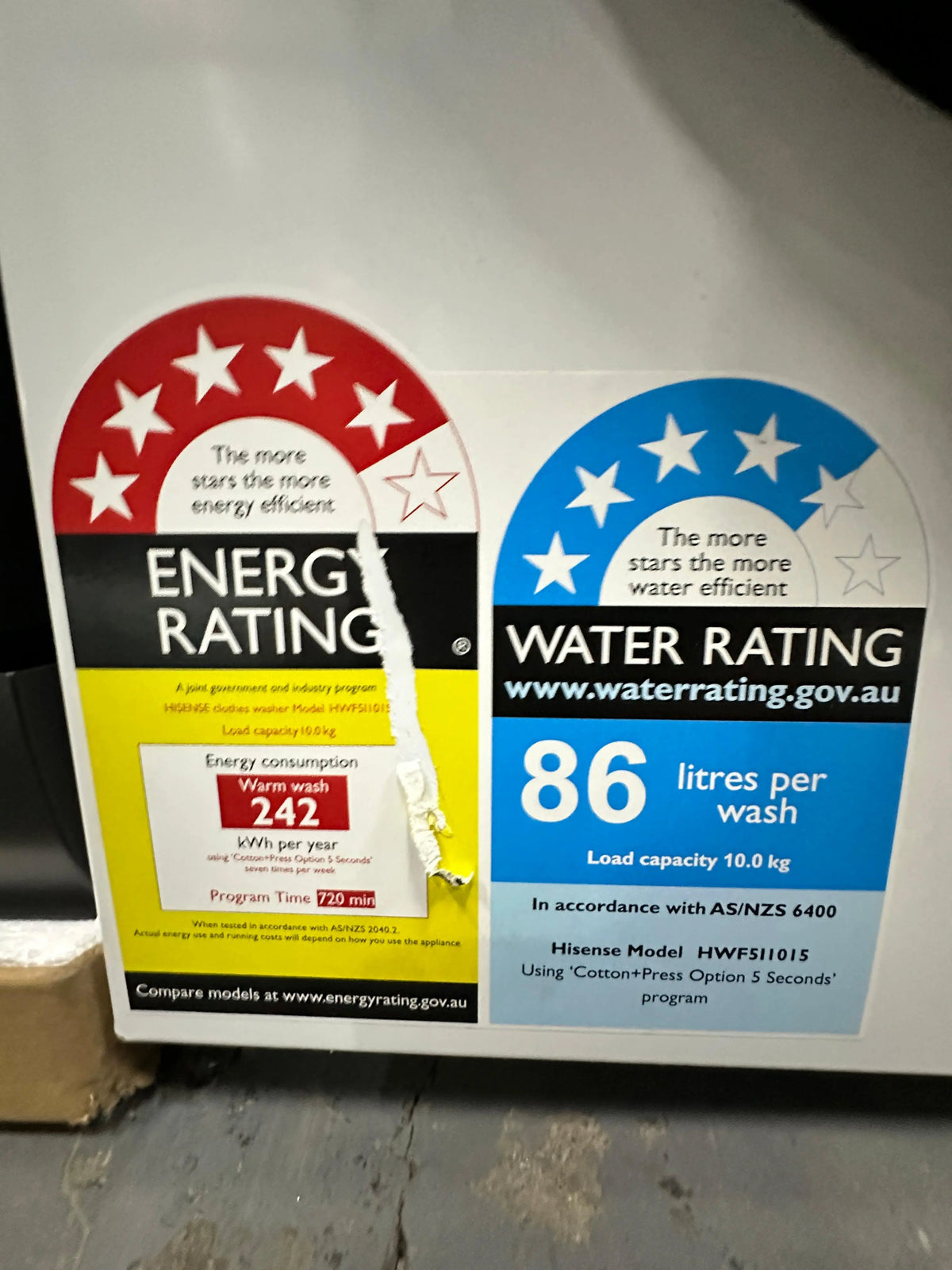 Hisense 10kg Front Load Washing Machine – Near New | ADELAIDE