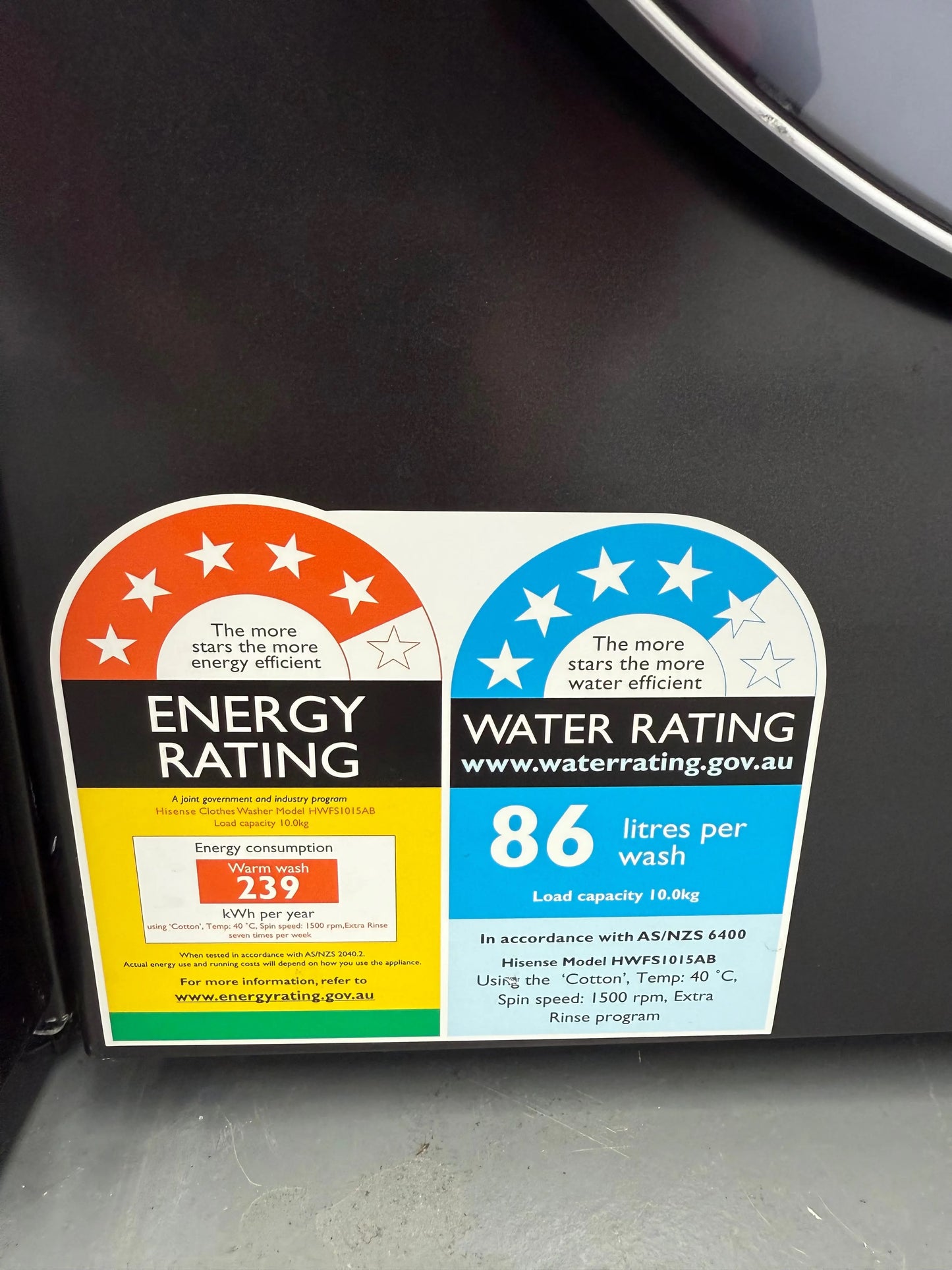 Hisense 10kg Front Load Washing Machine – Refurbished | HWFS1015AB | MELBOURNE