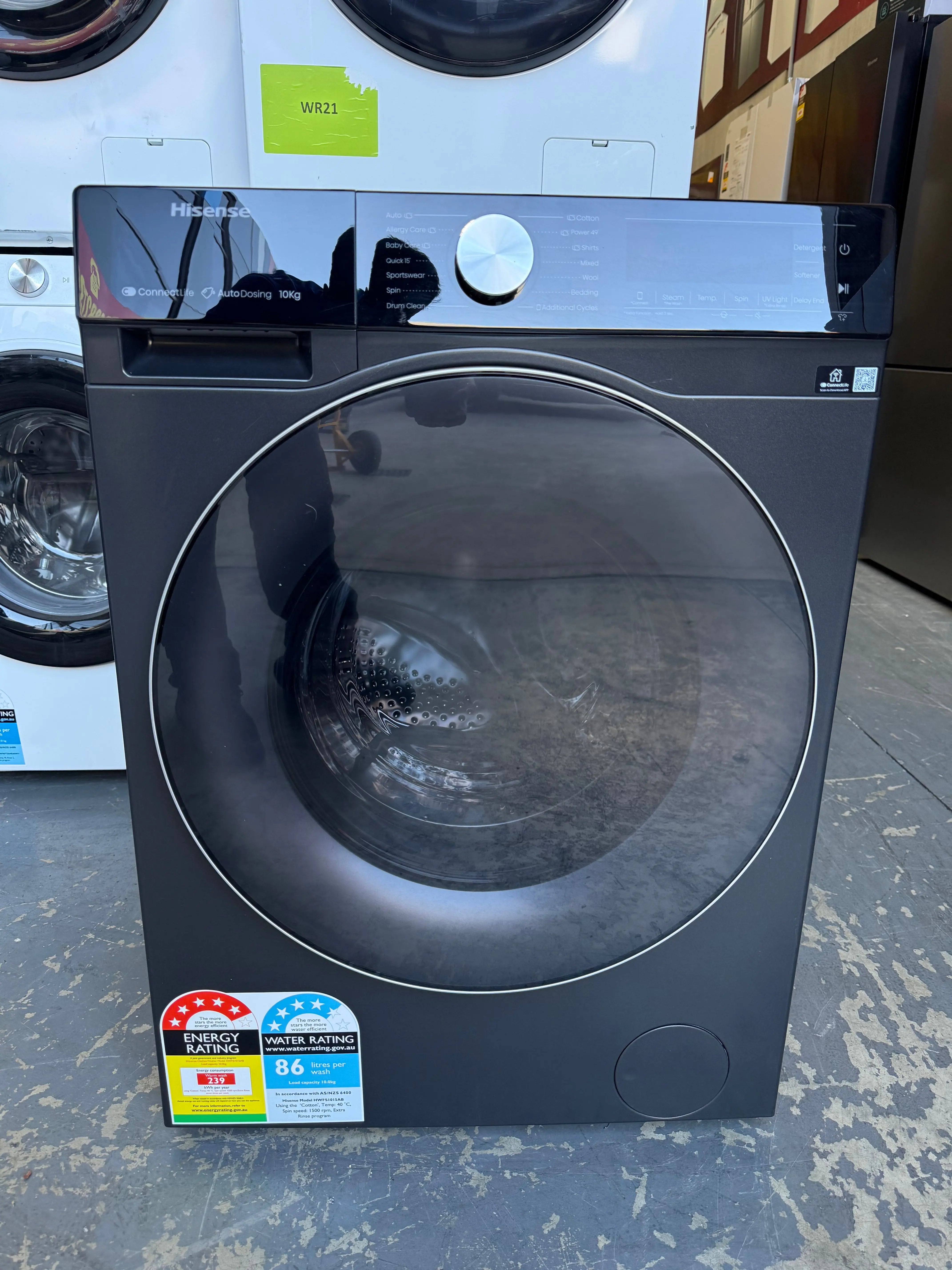 Hisense 10kg Front Load Washing Machine – Refurbished | HWFS1015AB | MELBOURNE